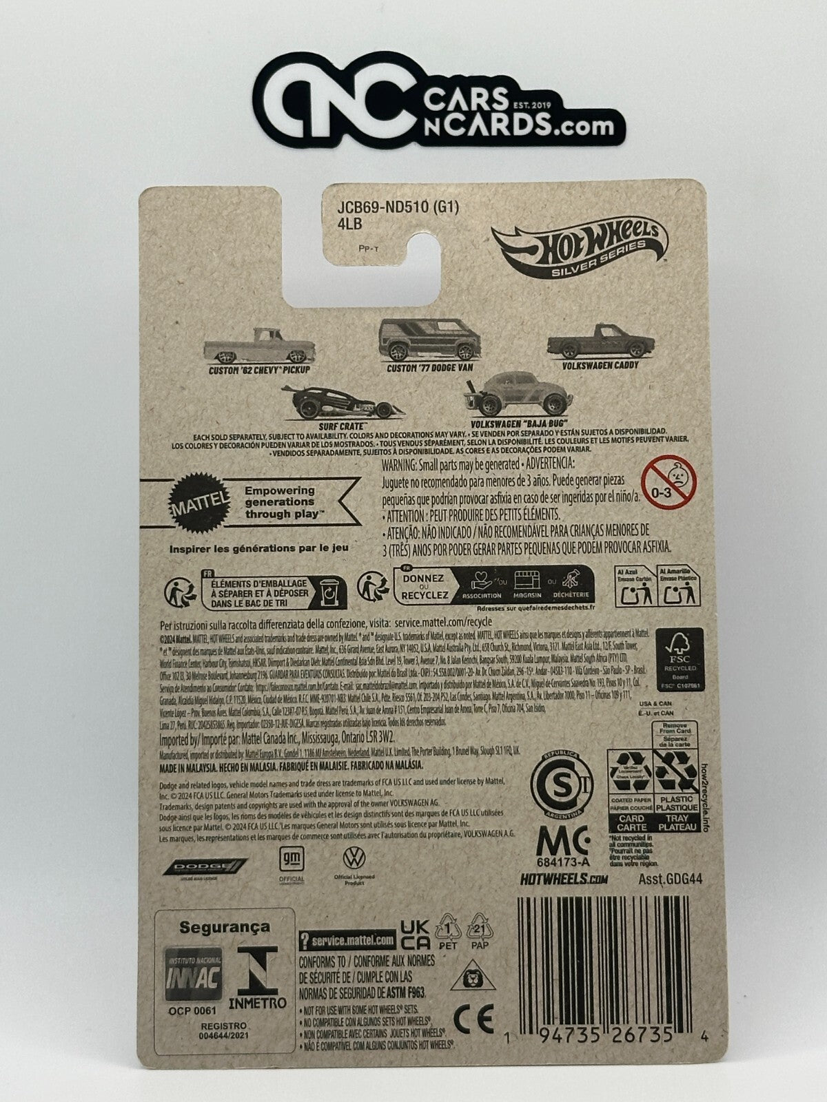 2025 Hot Wheels Silver Series Surf's Up 3/5 Volkswagen Caddy