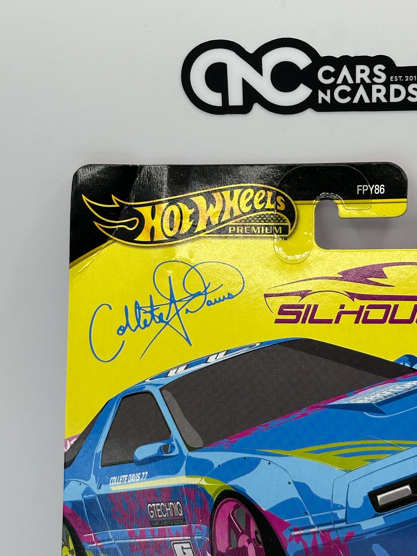 2025 Hot Wheels Premium Car Culture Silhouettes Mazda RX7 FC Pandem Card Crease