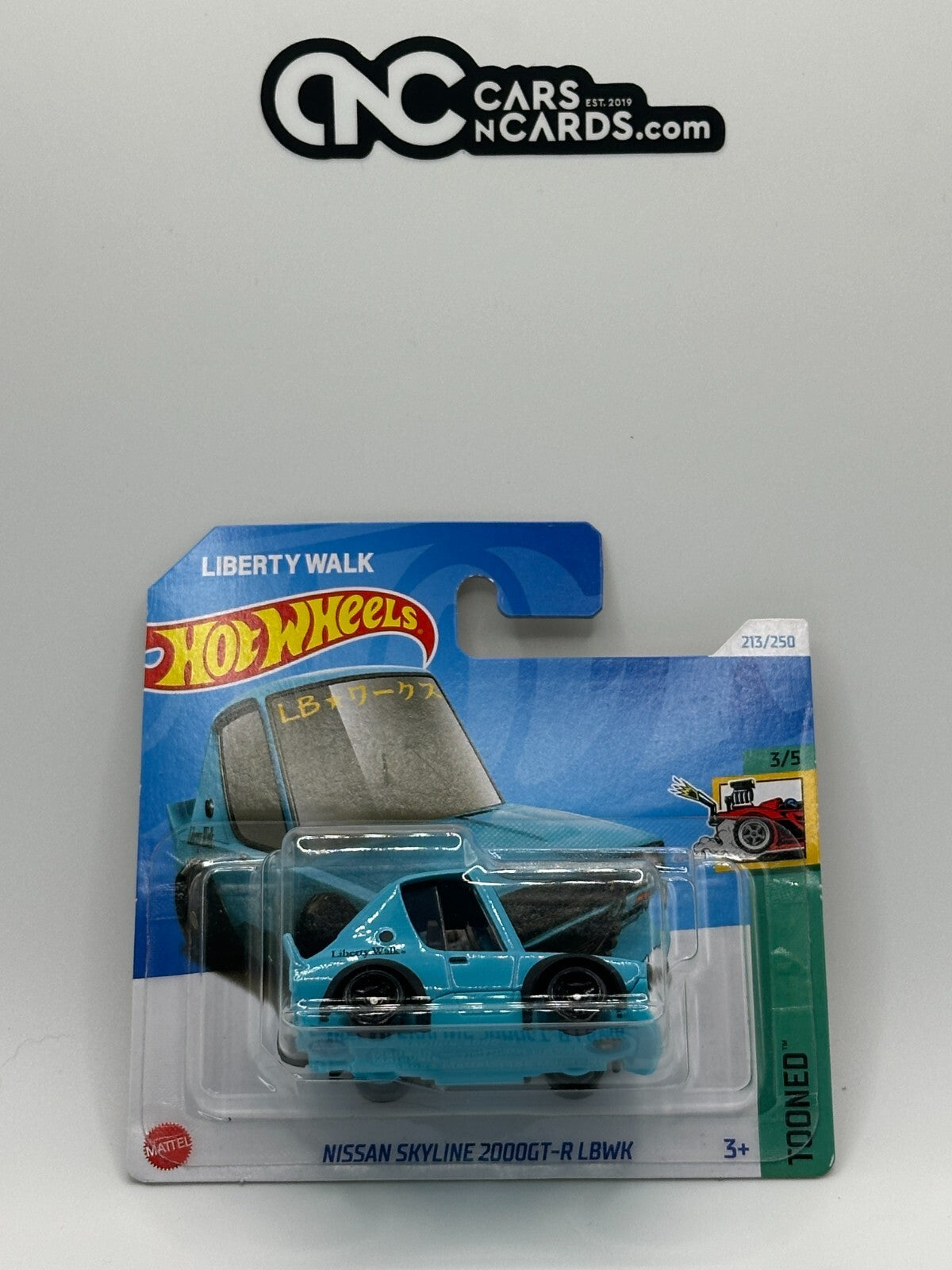 2024 Hot Wheels Tooned 3/5 Nissan Skyline 2000GT-R LBWK Liberty Walk Short Card