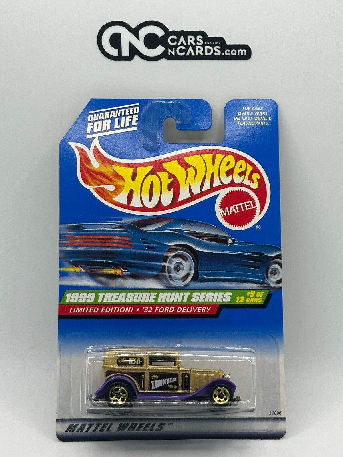1999 Hot Wheels Treasure Hunt Series 9/12 '32 Ford Delivery With Protector