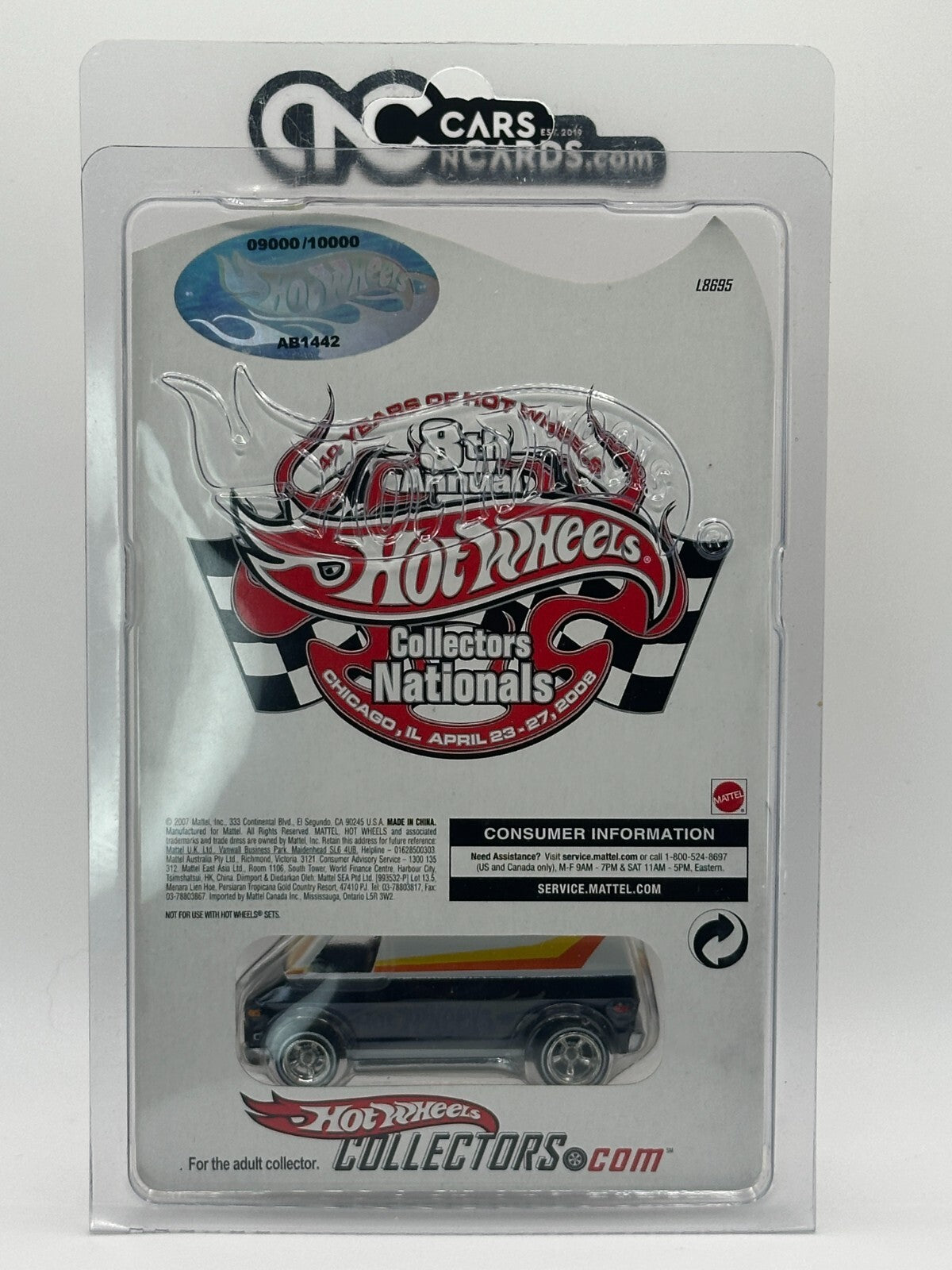 2008 Hot Wheels 8th Annual Collectors Nationals Super Van With Protector