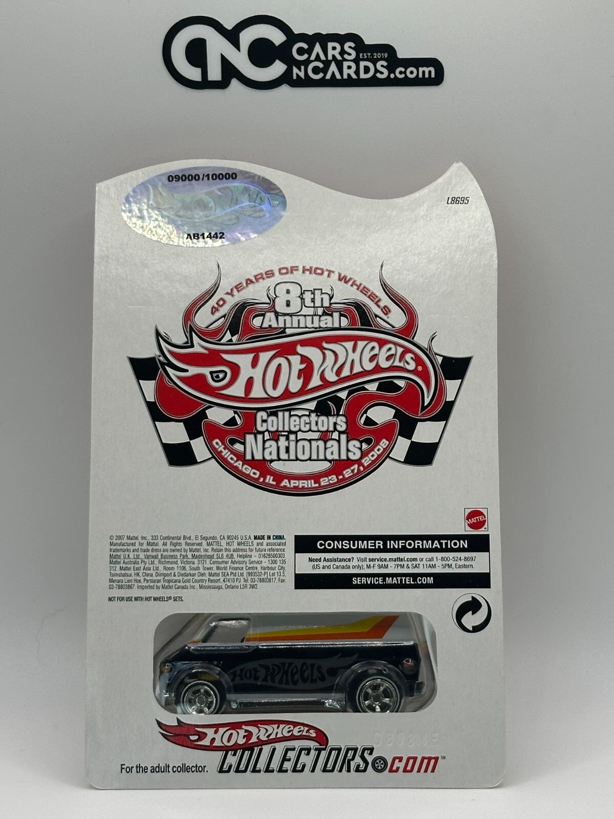 2008 Hot Wheels 8th Annual Collectors Nationals Super Van With Protector