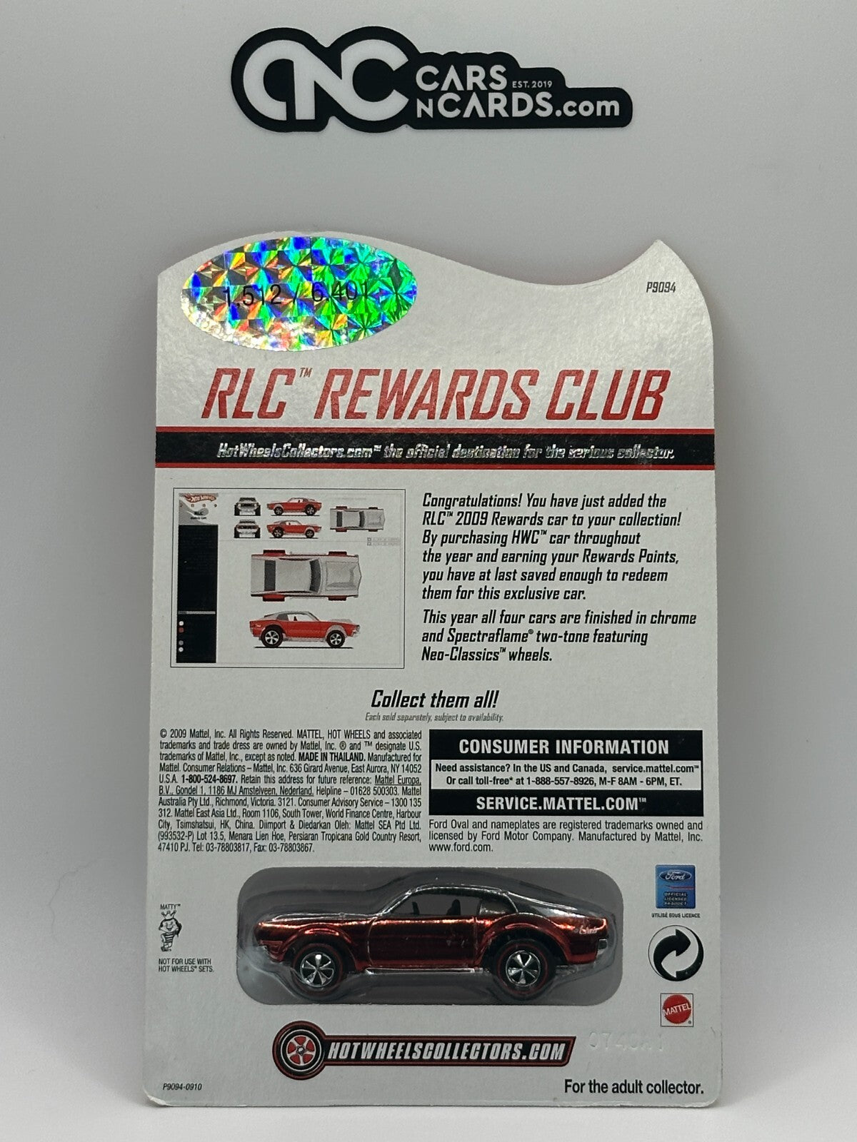 2009 Hot Wheels RLC Rewards Series Street Snorter #1512/6401 With Protector