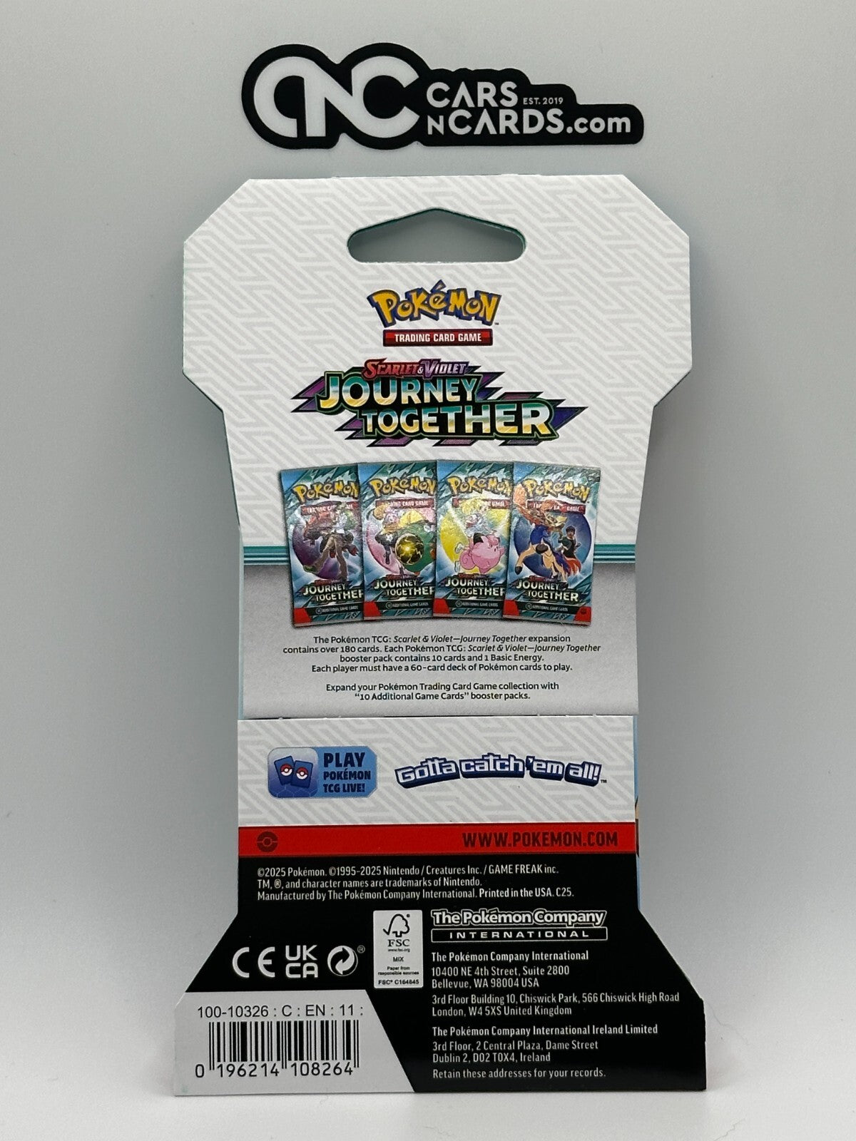 Pokemon Scarlet & Violet Journey Together Hop’s Zacian ex Sleeved Pack Sealed
