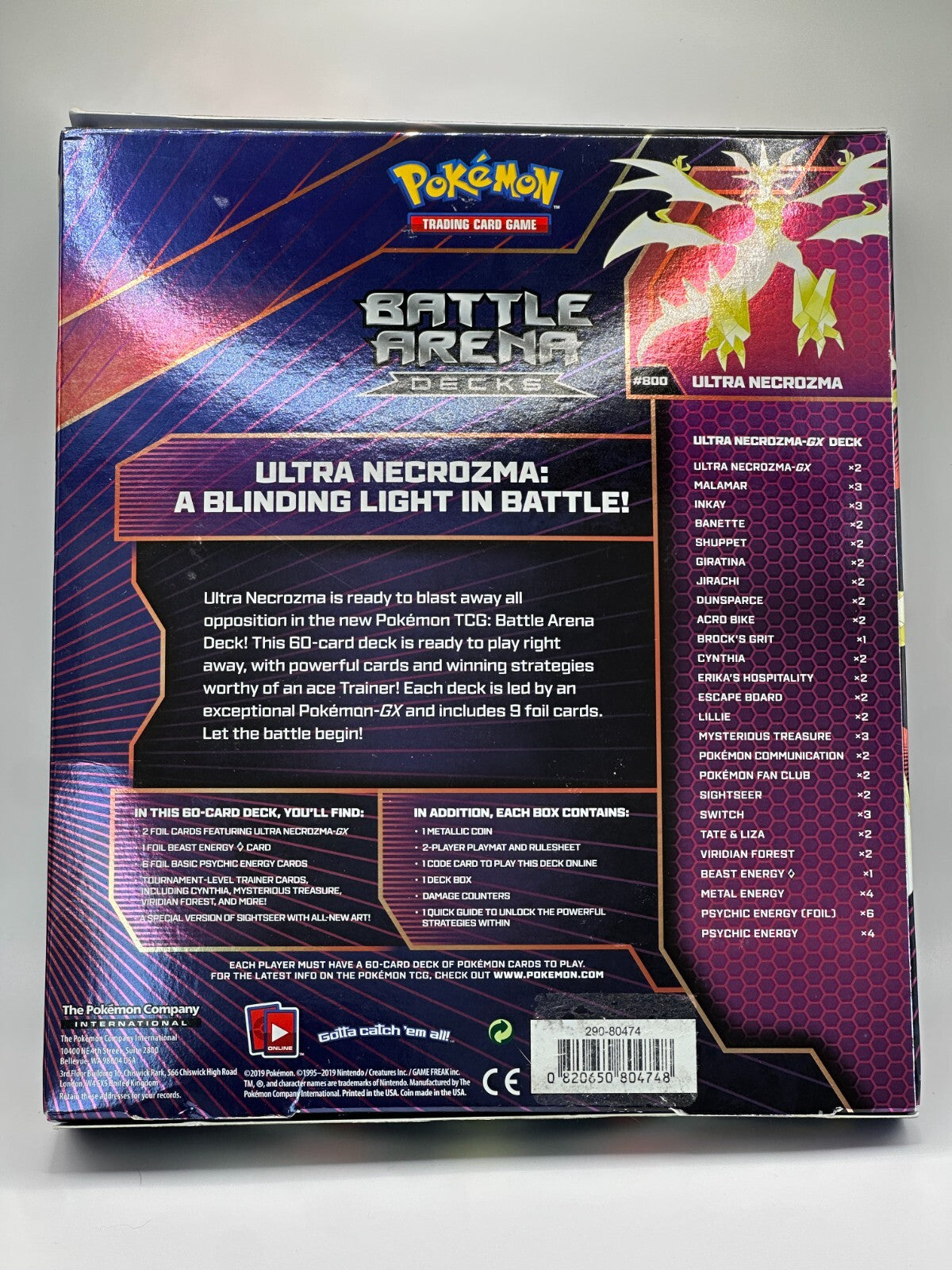 Pokemon Ultra Necrozma V Battle Arena Deck Sealed (Small Creases)