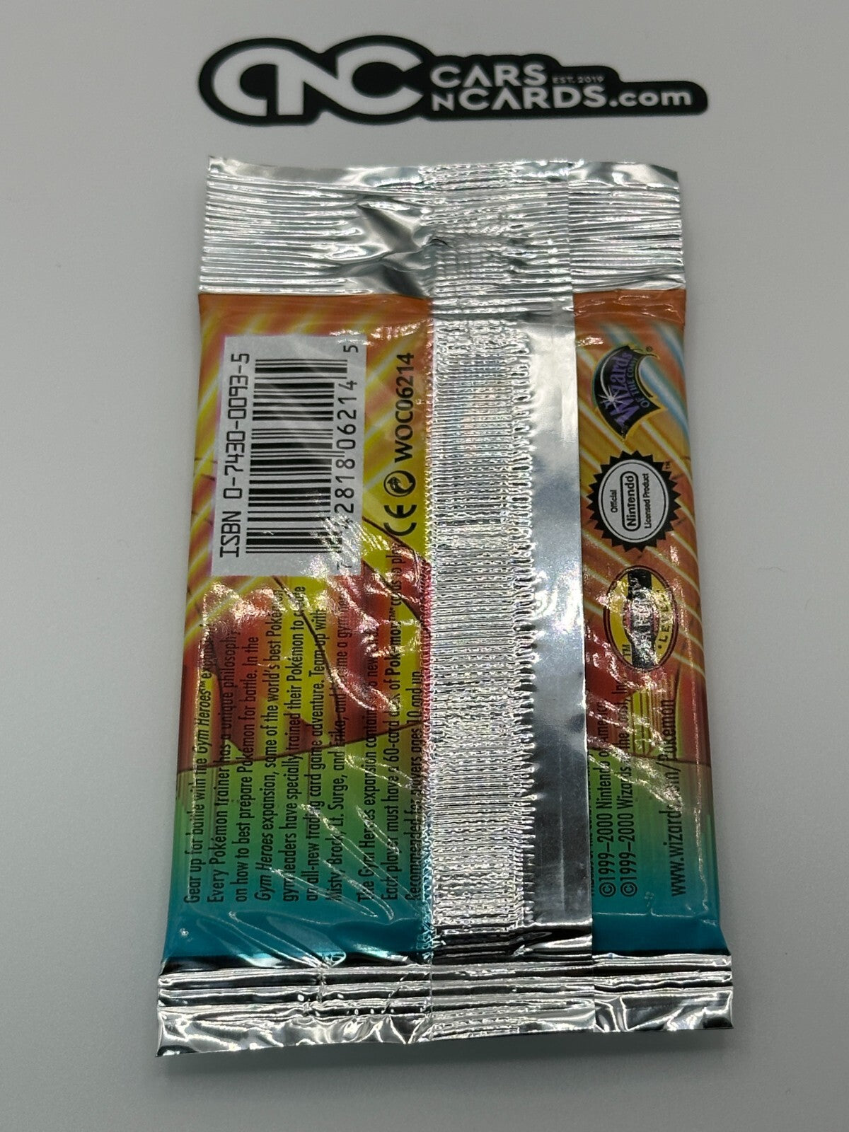 Pokemon WOTC Gym Heroes LT.Surge Sealed Long Stem Pack (Unweighed)