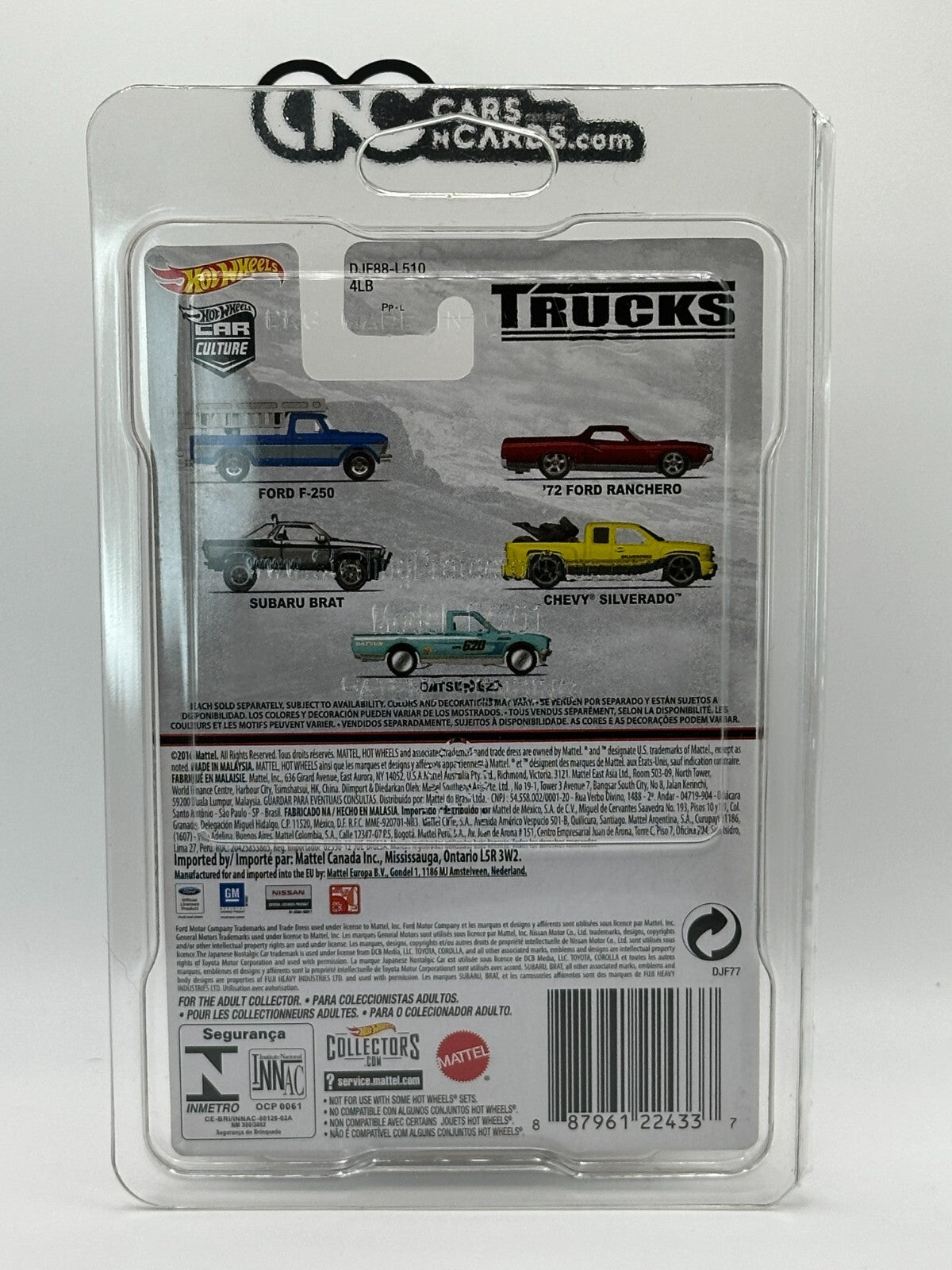 2016 Hot Wheels Premium Car Culture Premium Trucks Full Set of 5 With Protectors