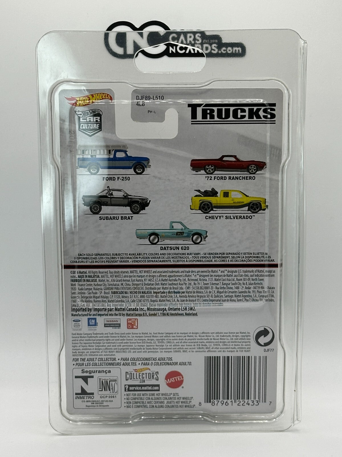 2016 Hot Wheels Premium Car Culture Premium Trucks Full Set of 5 With Protectors