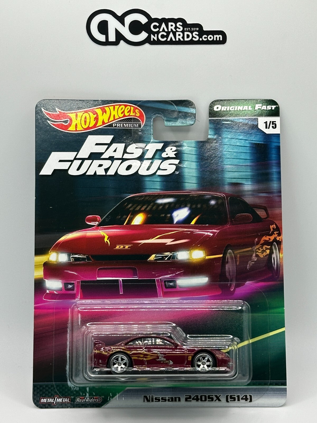 2019 Hot Wheels Premium Fast & Furious Original Fast Set of 5 With Protector