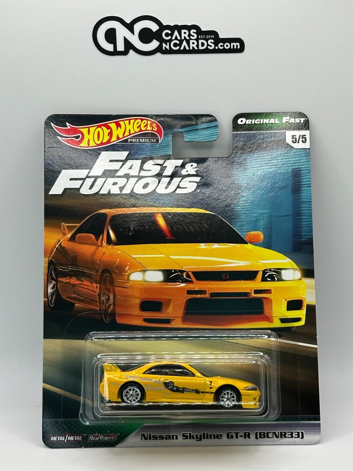2019 Hot Wheels Premium Fast & Furious Original Fast Set of 5 With Protector