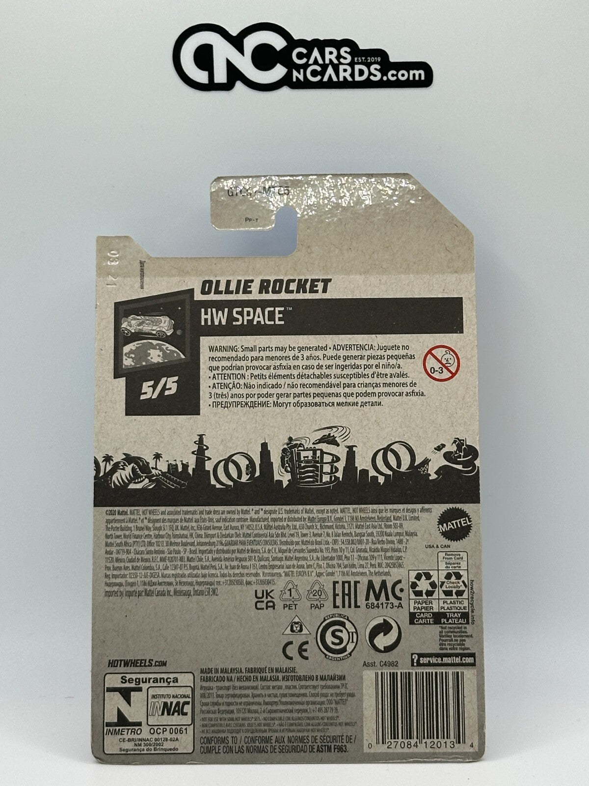 2021 Hot Wheels HW Space 5/5 Ollie Rocket Treasure Hunt (Soft Corners)
