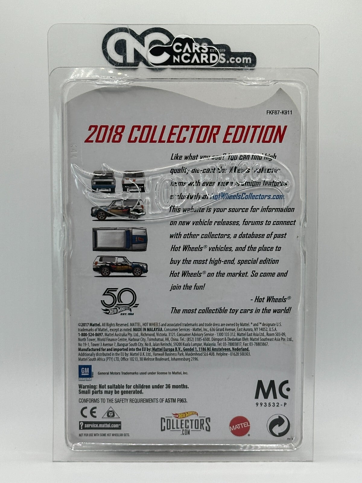 2018 Hot Wheels Mail In 2018 Collector Edition Zamac '70 Chevy Blazer