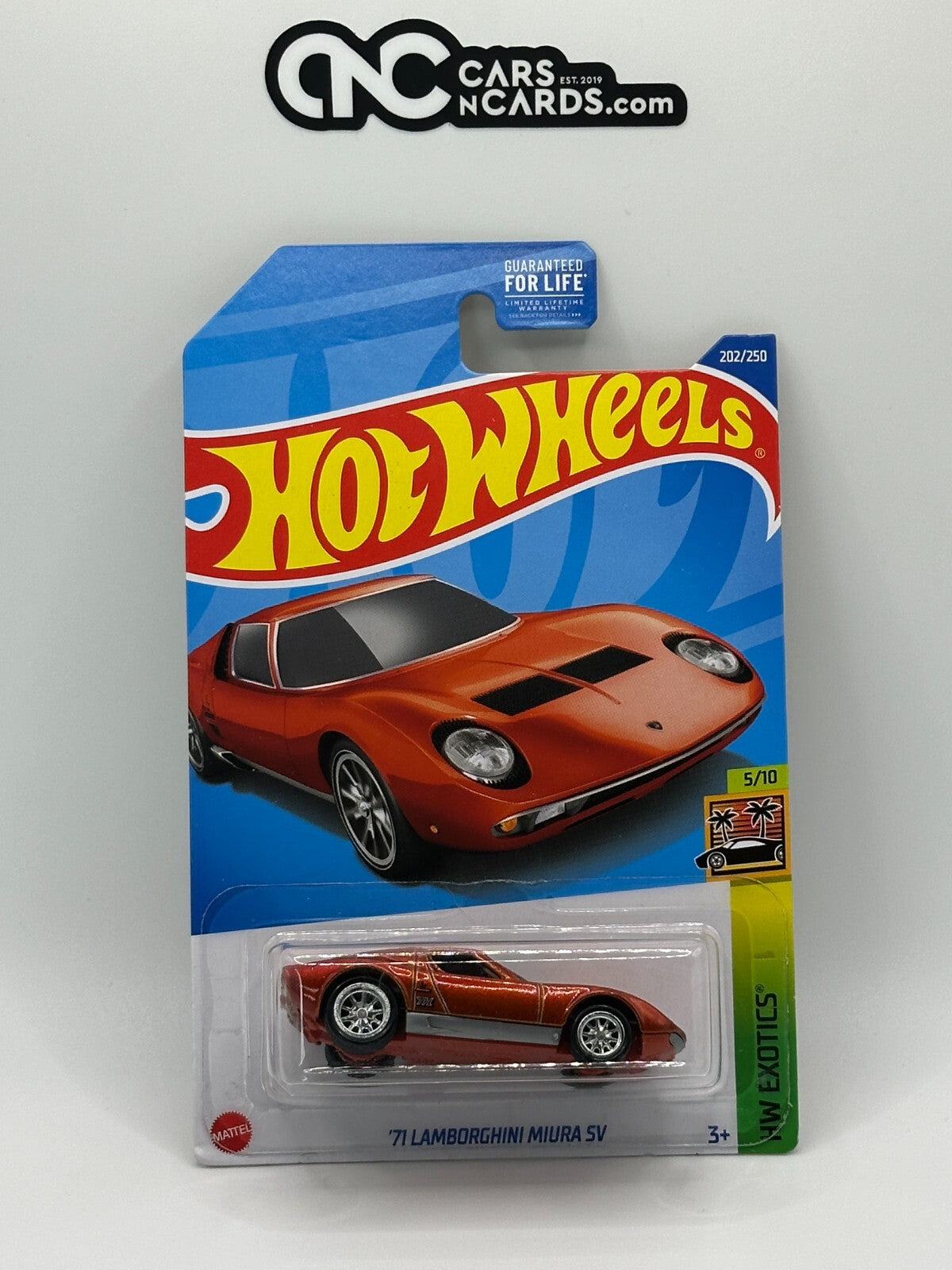 2022 Hot Wheels Super Treasure Hunt '71 Lamborghini Miura SV With Protector
