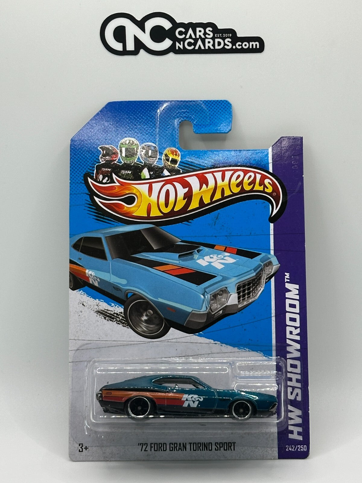 2013 Hot Wheels '72 Ford Gran Torino Sport Super Treasure Hunt With Protector