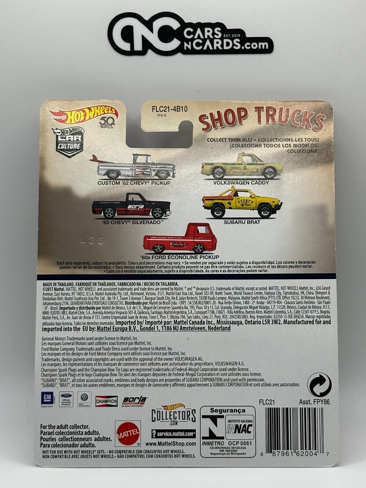 2018 Hot Wheels Premium Car Culture Shop Trucks Full Set of 5 Cars