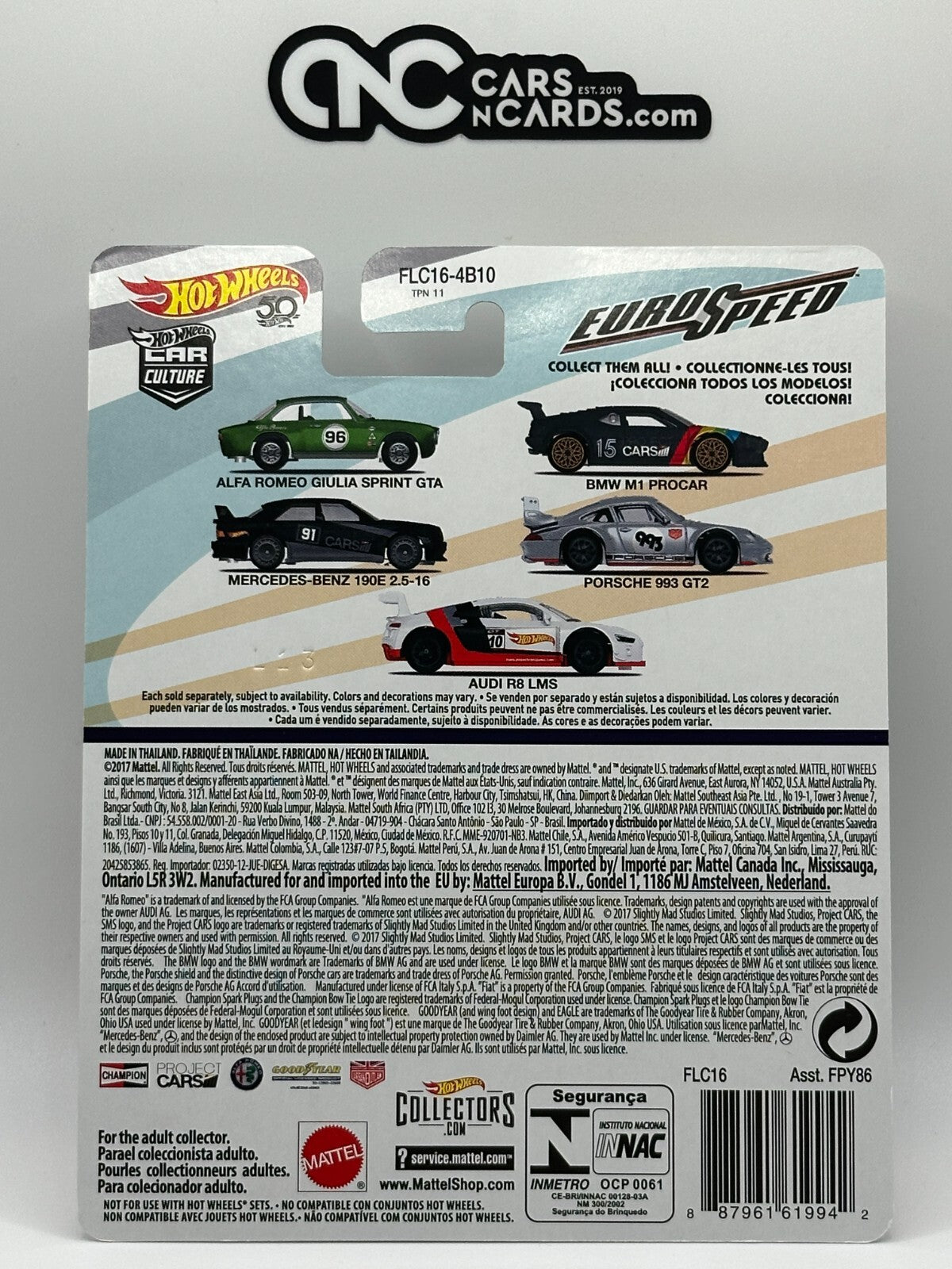 2018 Hot Wheels Premium Car Culture Euro Speed Full Set of 5 Cars