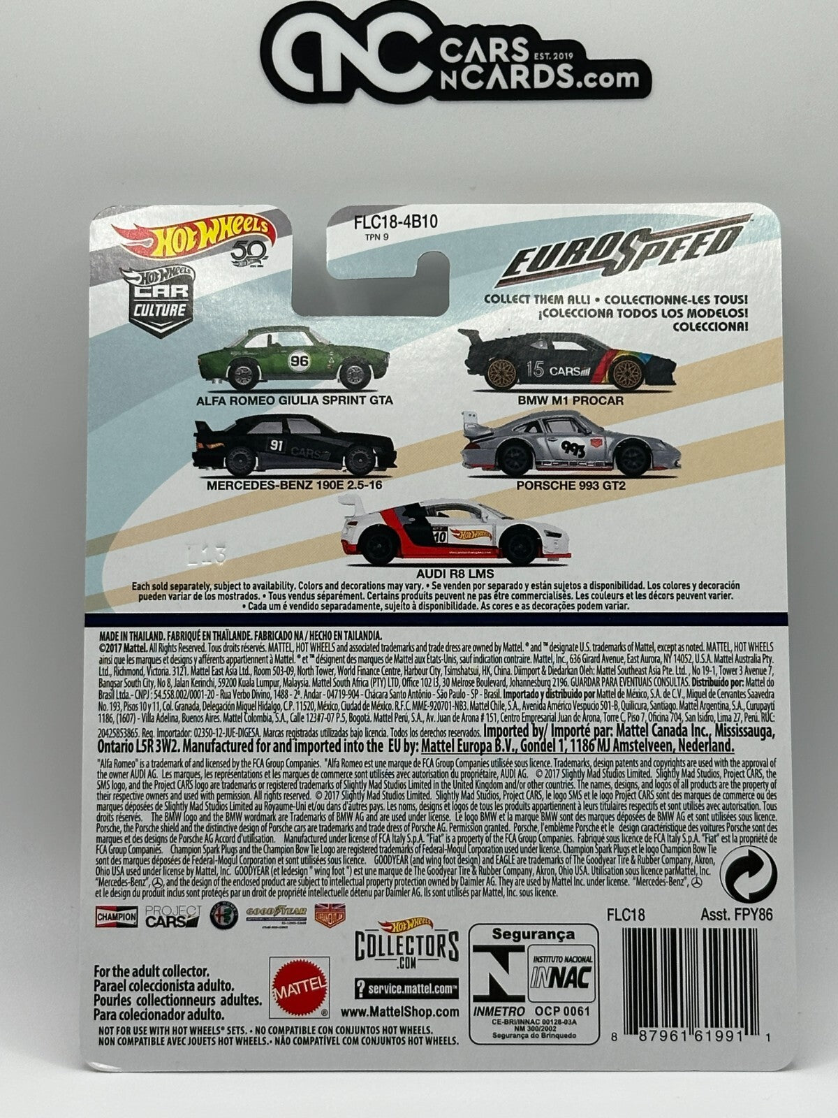 2018 Hot Wheels Premium Car Culture Euro Speed Full Set of 5 Cars