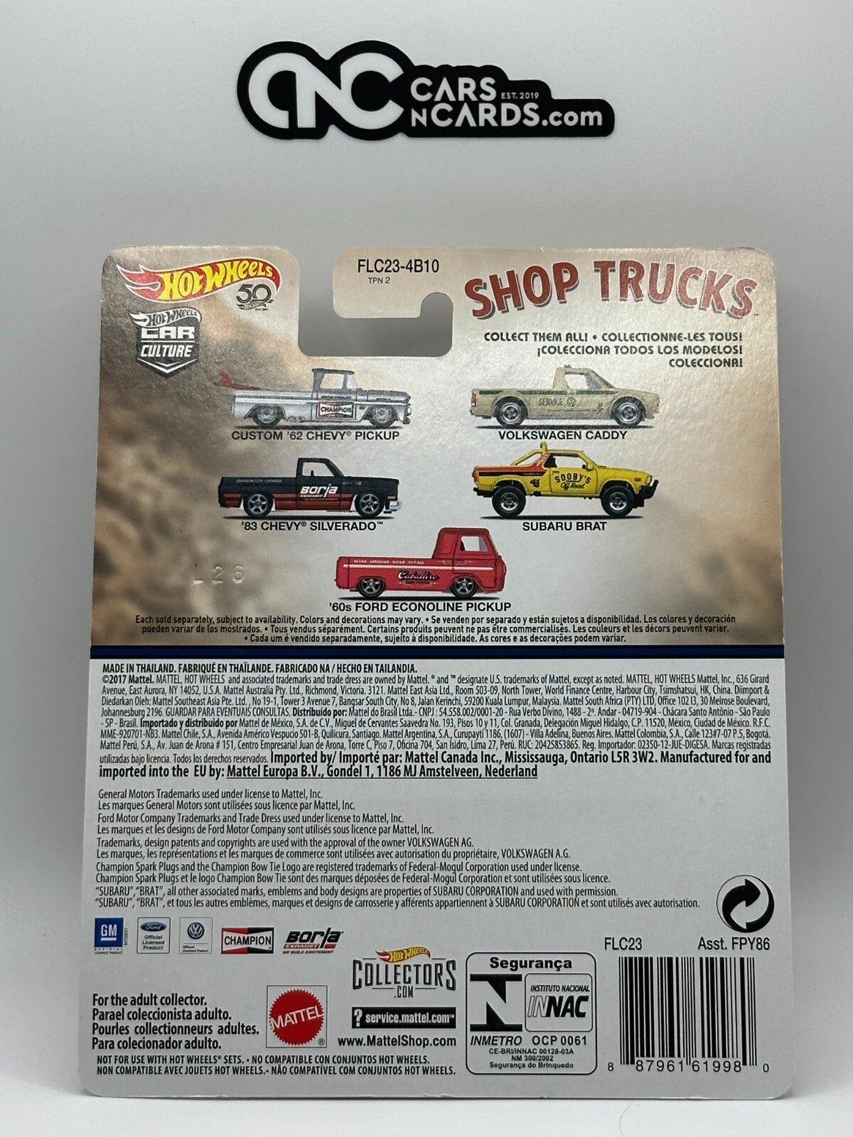 2018 Hot Wheels Premium Car Culture Shop Trucks Full Set of 5 Cars