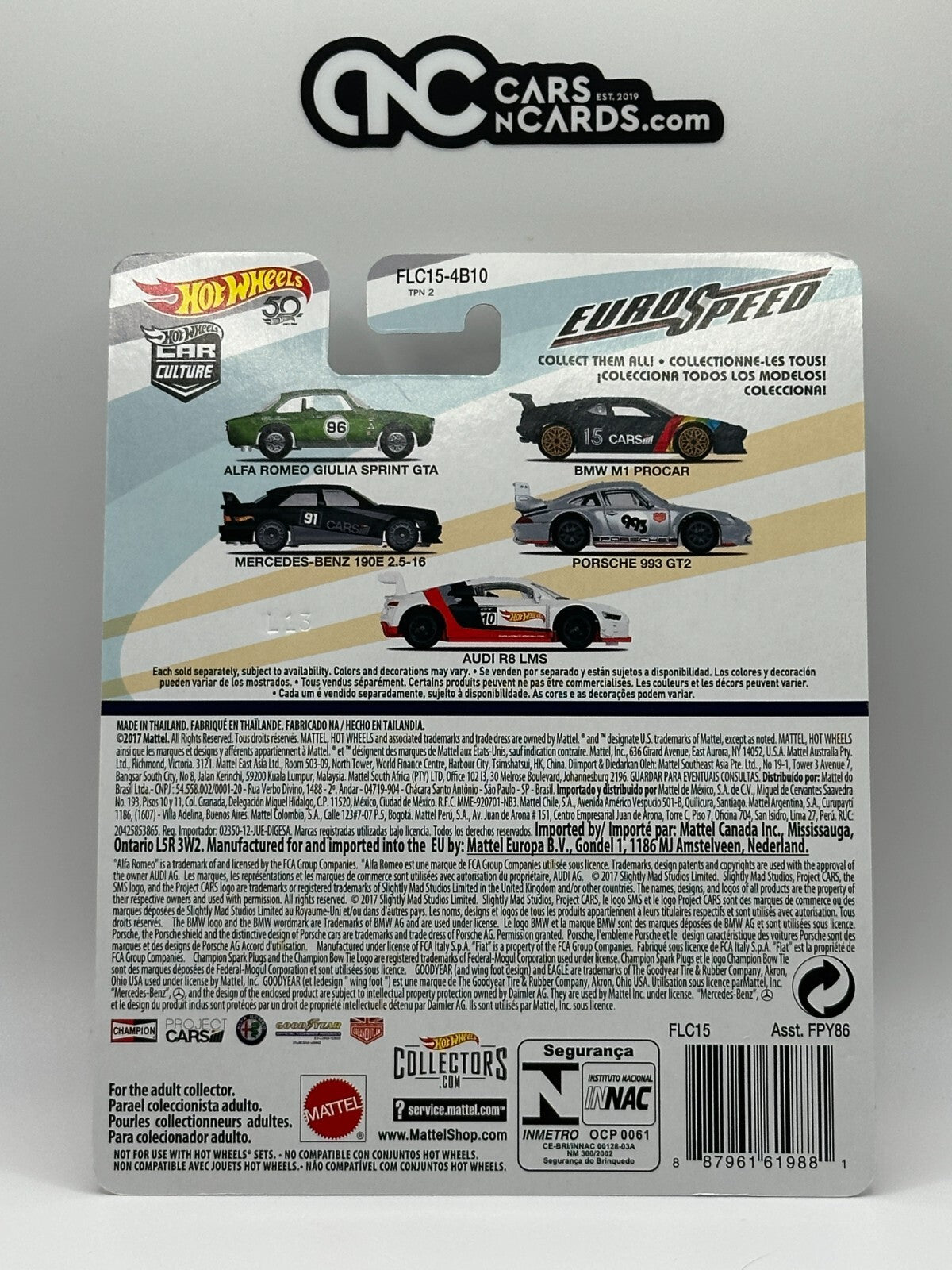 2018 Hot Wheels Premium Car Culture Euro Speed Full Set of 5 Cars