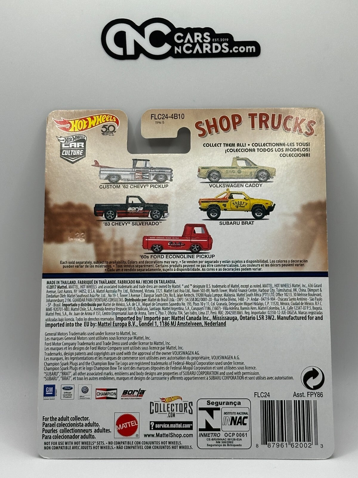 2018 Hot Wheels Premium Car Culture Shop Trucks Full Set of 5 Cars