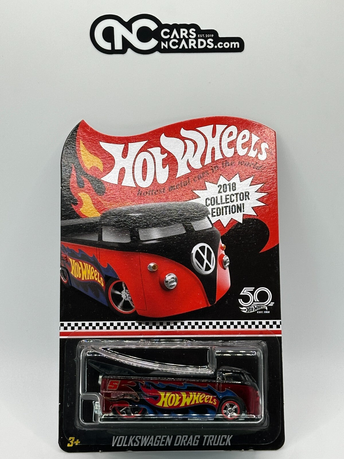 2018 Hot Wheels Collector Edition Mail In Volkswagen Drag Truck With Protector