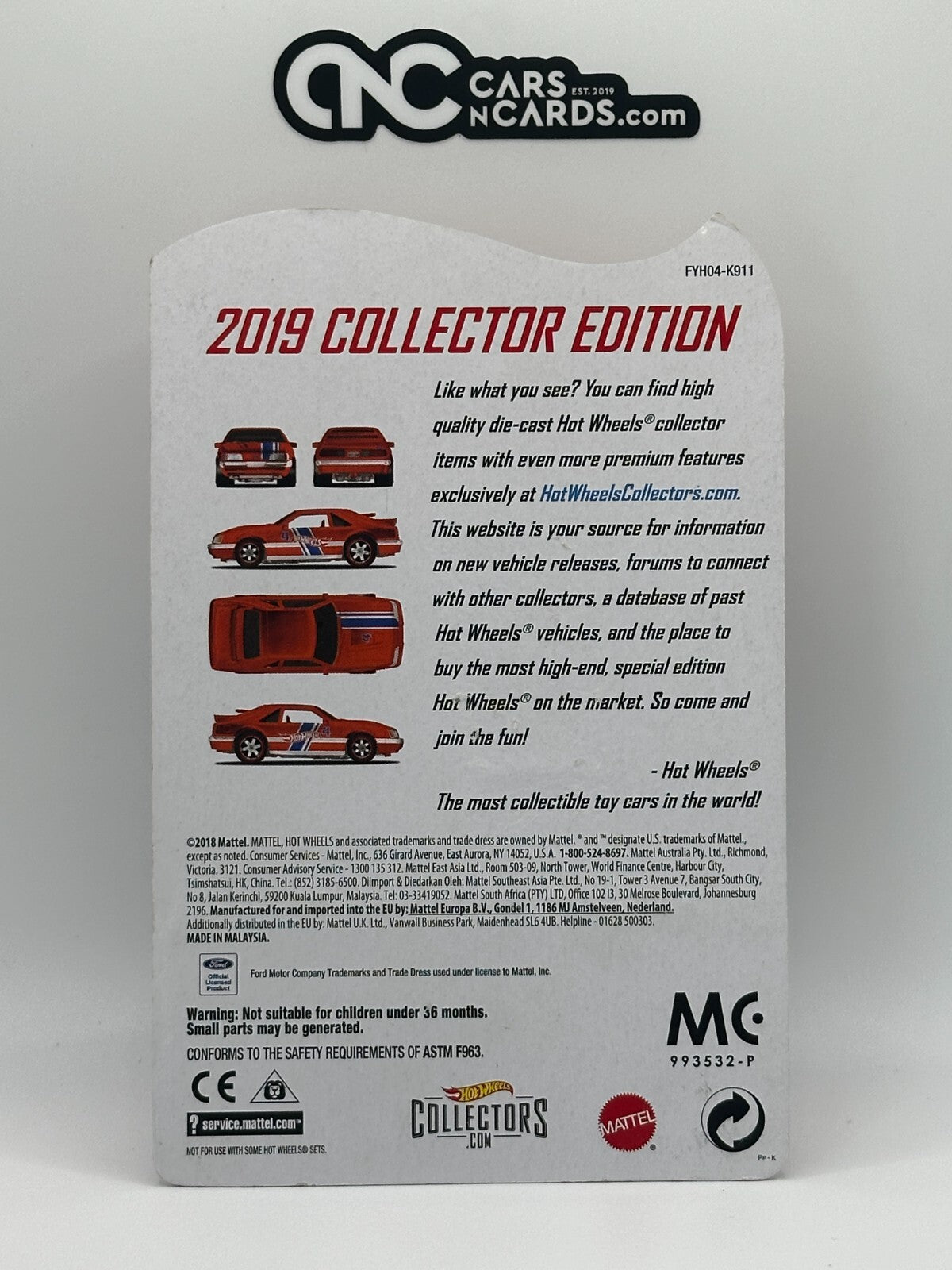 2019 Hot Wheels Mail In Collector Edition '84 Mustang SVO Orange