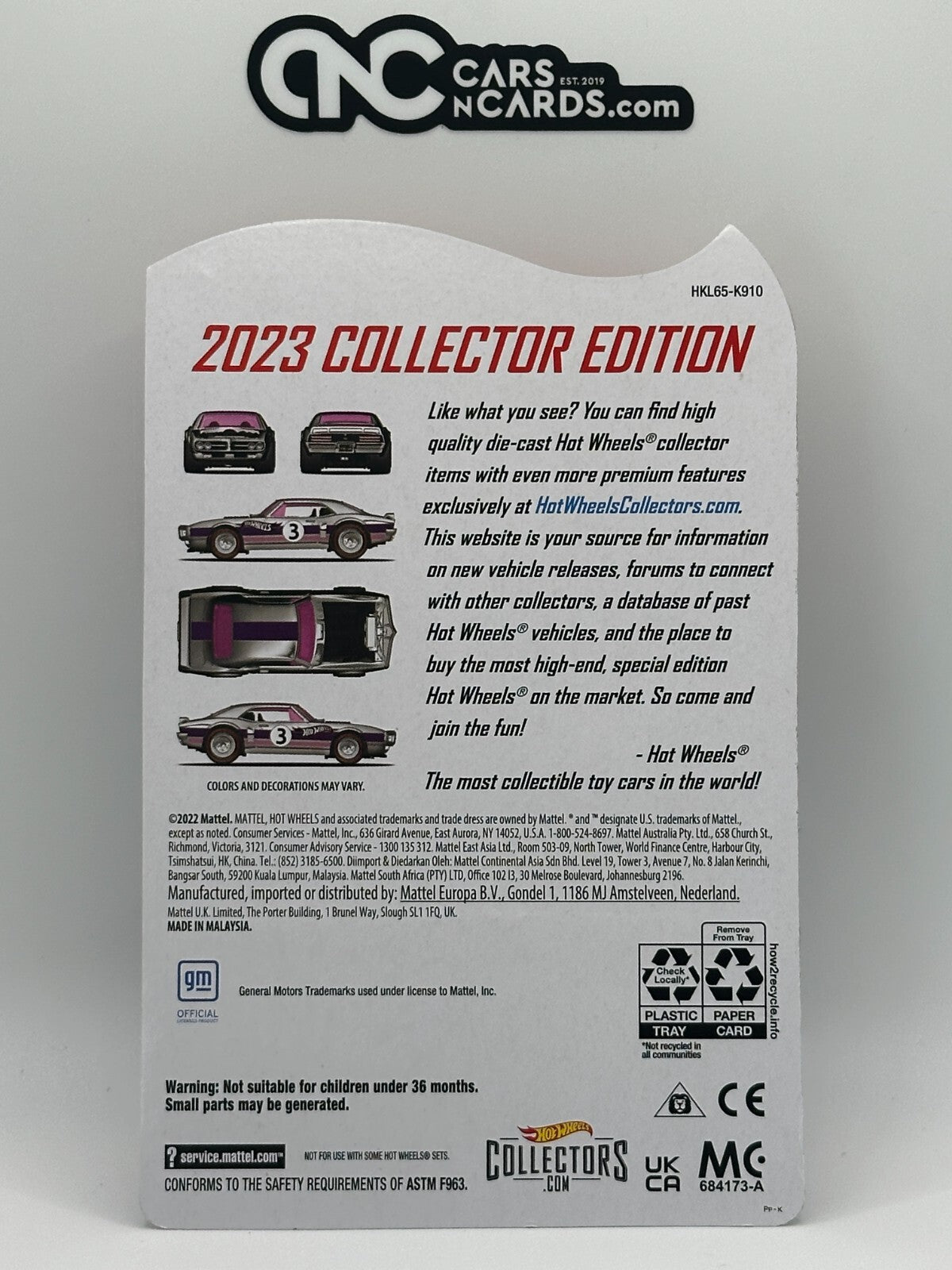 2023 Hot Wheels Mail In Collector's Edition Zamac Custom '67 Pontiac Firebird