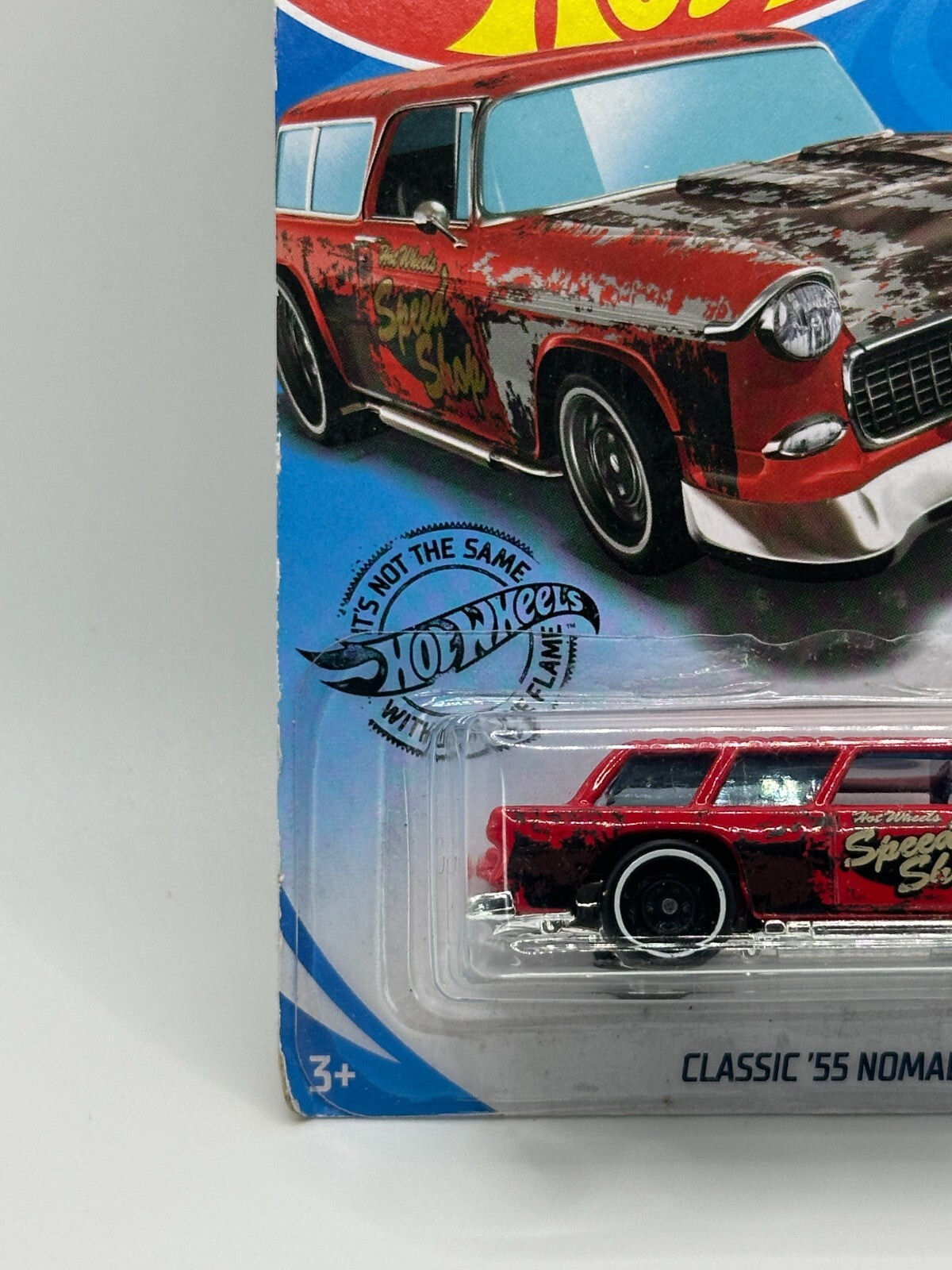 2019 Hot Wheels Rod Squad 5/10 Classic '55 Nomad Red (Soft Corners)