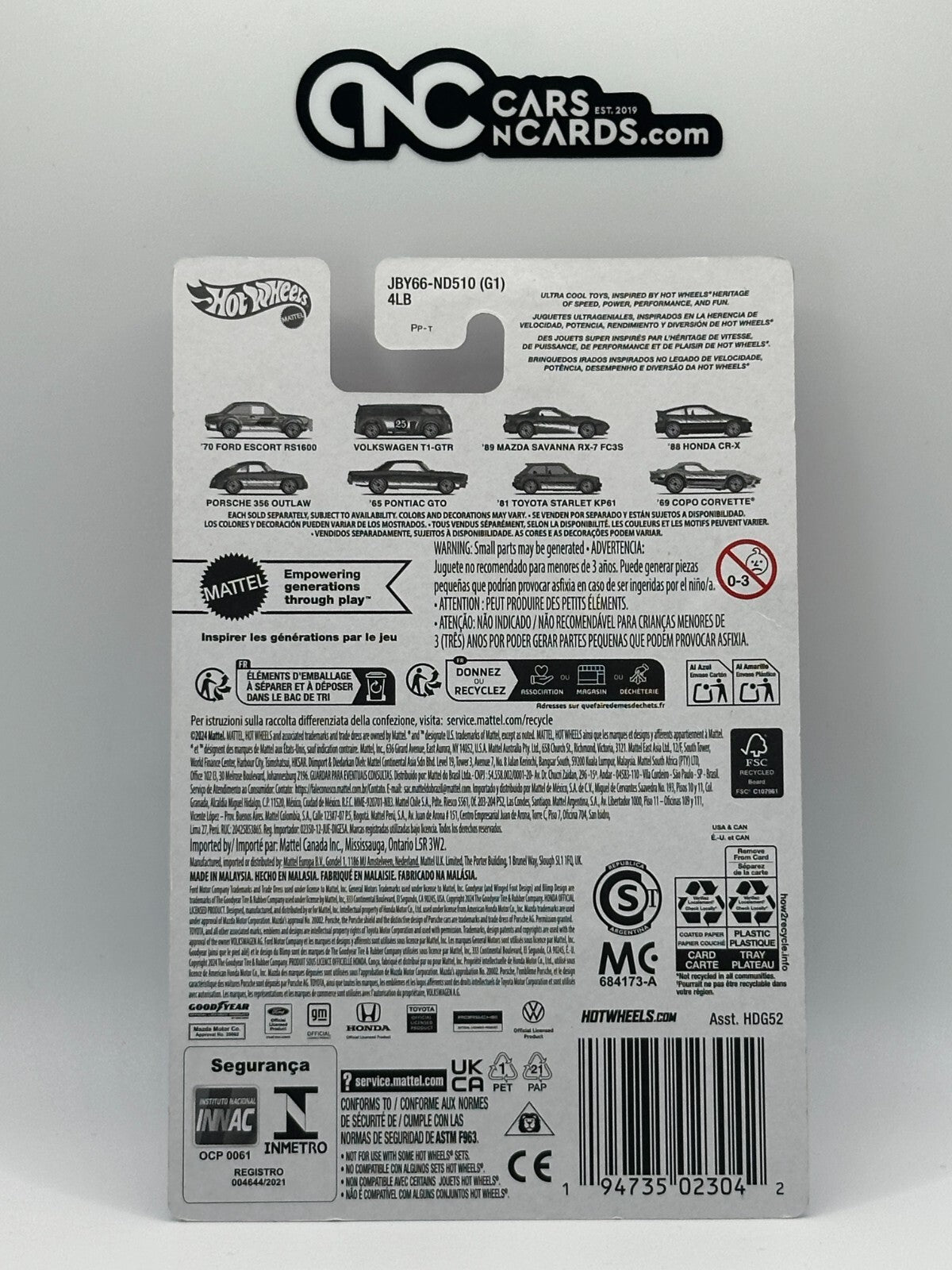 2025 Hot Wheels Ultra Hots 7/8 '81 Toyota Starlet KP61 (Cracked Blister)