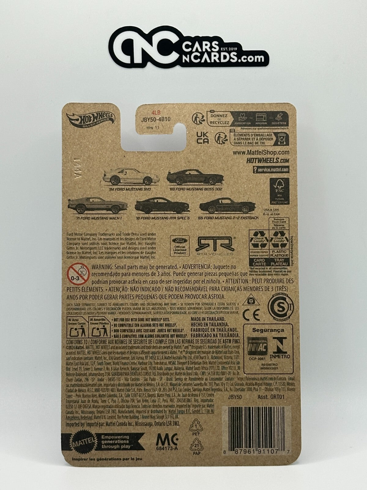 2025 Hot Wheels Silver Series Mustang 60 Years 1/5 '84 Ford Mustang SVO