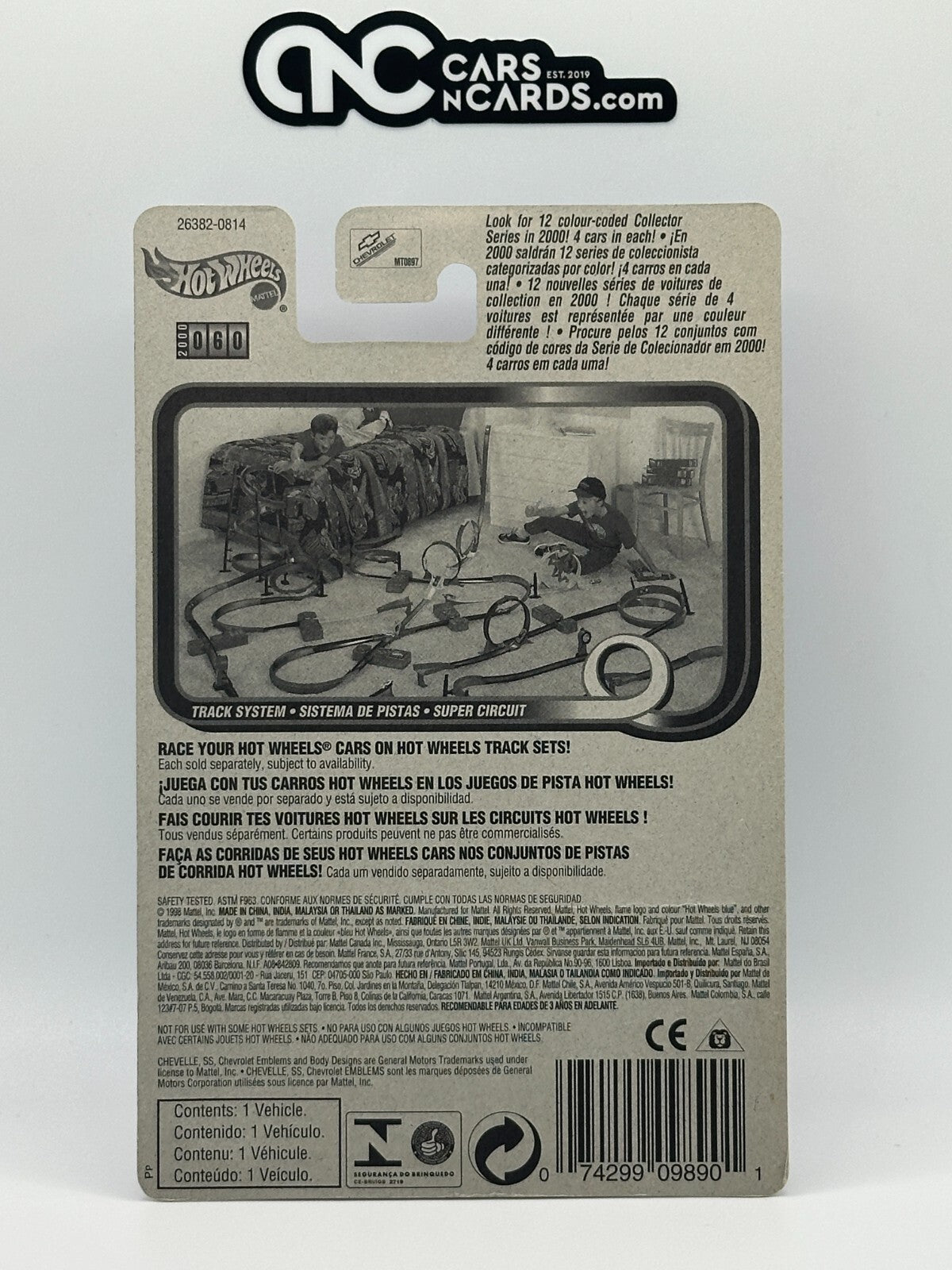 2000 Hot Wheels Treasure Hunt 12/12 Chevelle SS 1970 With Protector