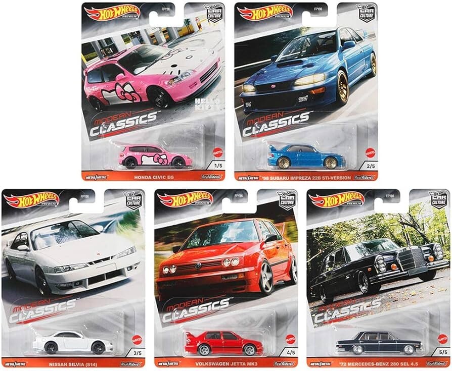2020 Hot Wheels Premium Car Culture Modern Classics Full Set of 5 Cars
