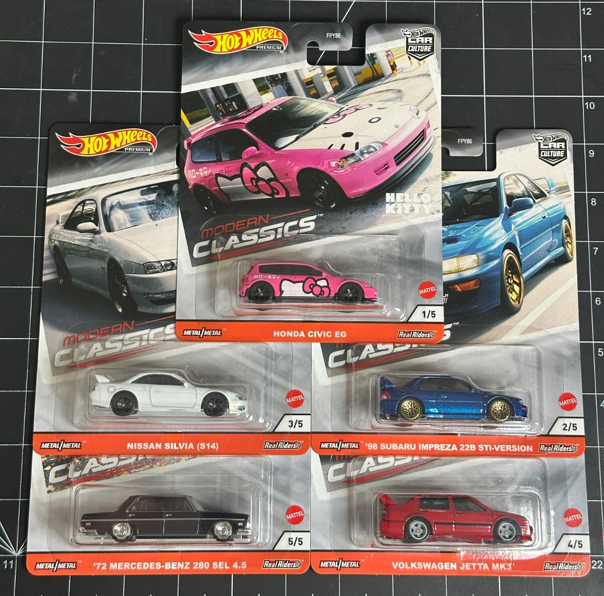 2020 Hot Wheels Premium Car Culture Modern Classics Full Set of 5 Cars
