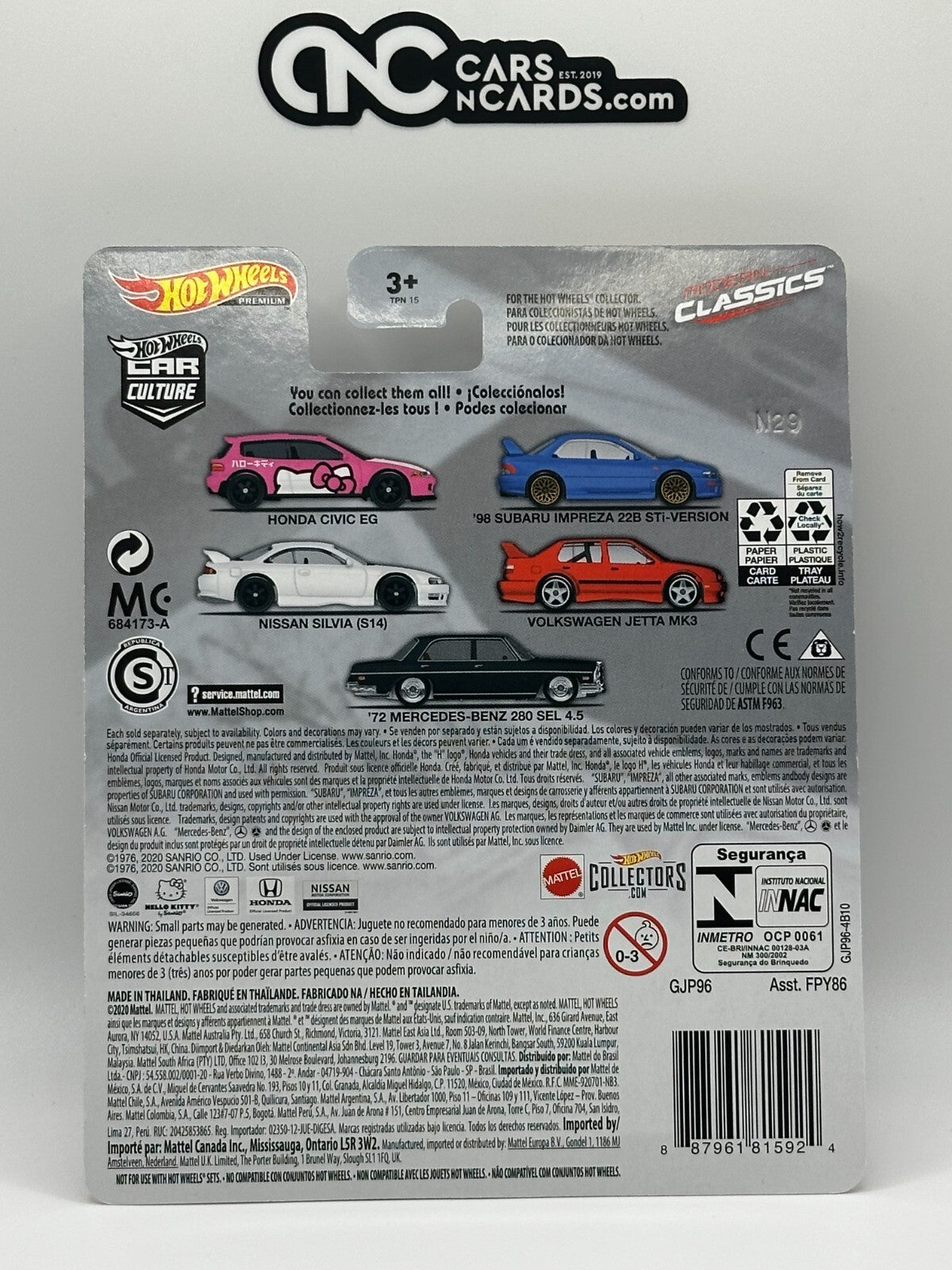 2020 Hot Wheels Premium Car Culture Modern Classics Full Set of 5 Cars