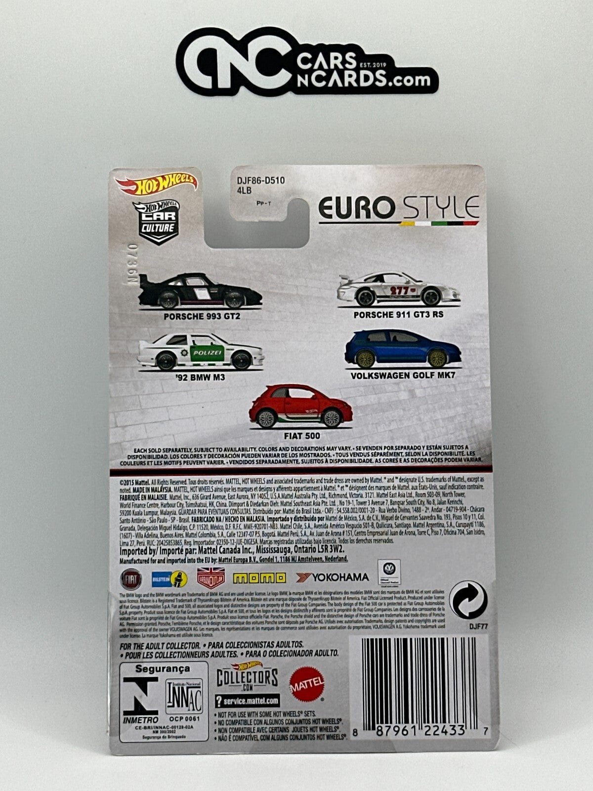 2016 Hot Wheels Premium Car Culture Euro Style Full Set of 5 Cars