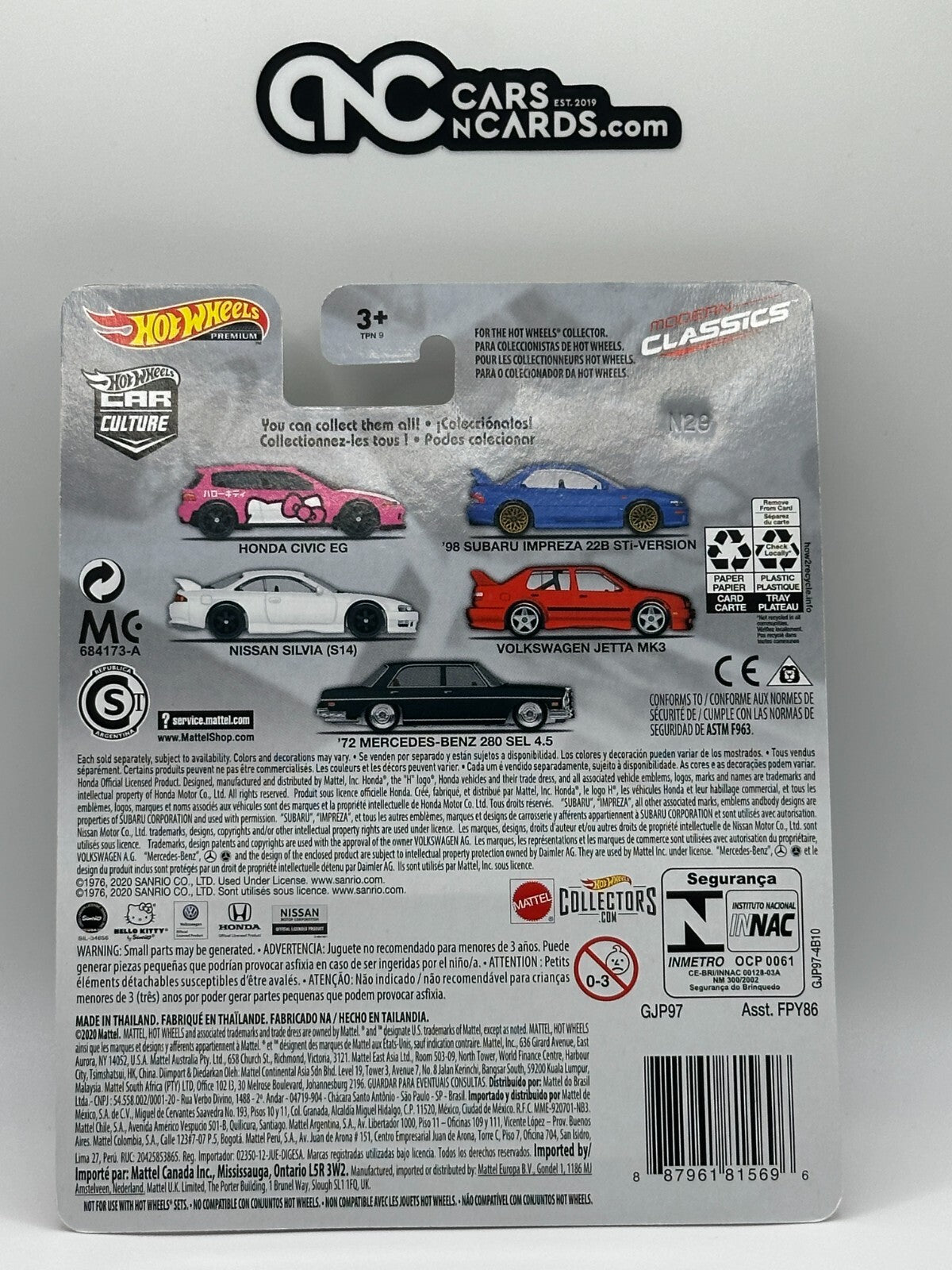 2020 Hot Wheels Premium Car Culture Modern Classics Full Set of 5 Cars