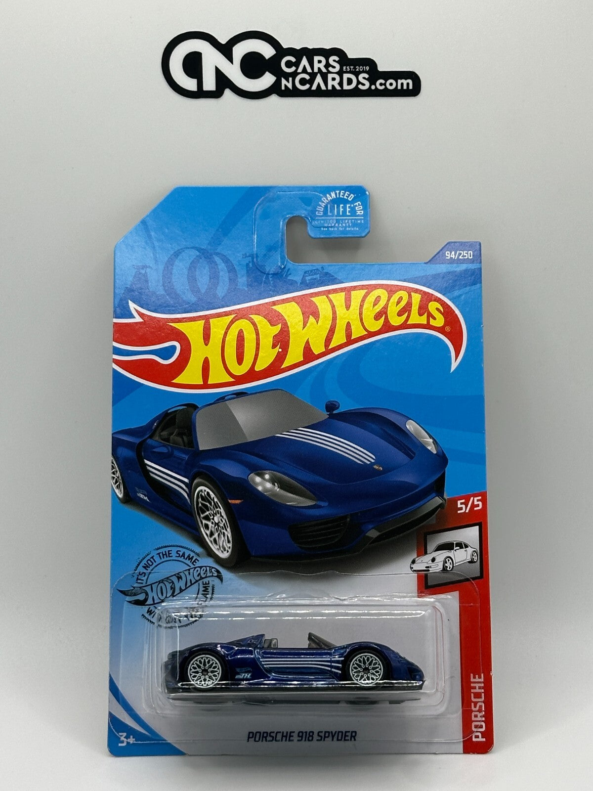2020 Hot Wheels Super Treasure Hunt Porsche 918 Spyder (Cracked Blister)