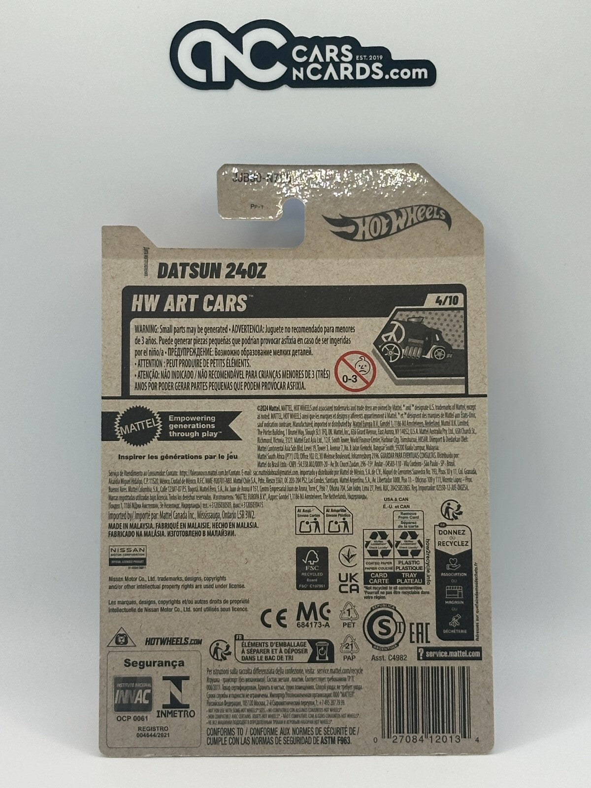 2025 Hot Wheels HW Art Cars 4/10 Datsun 240Z Blue