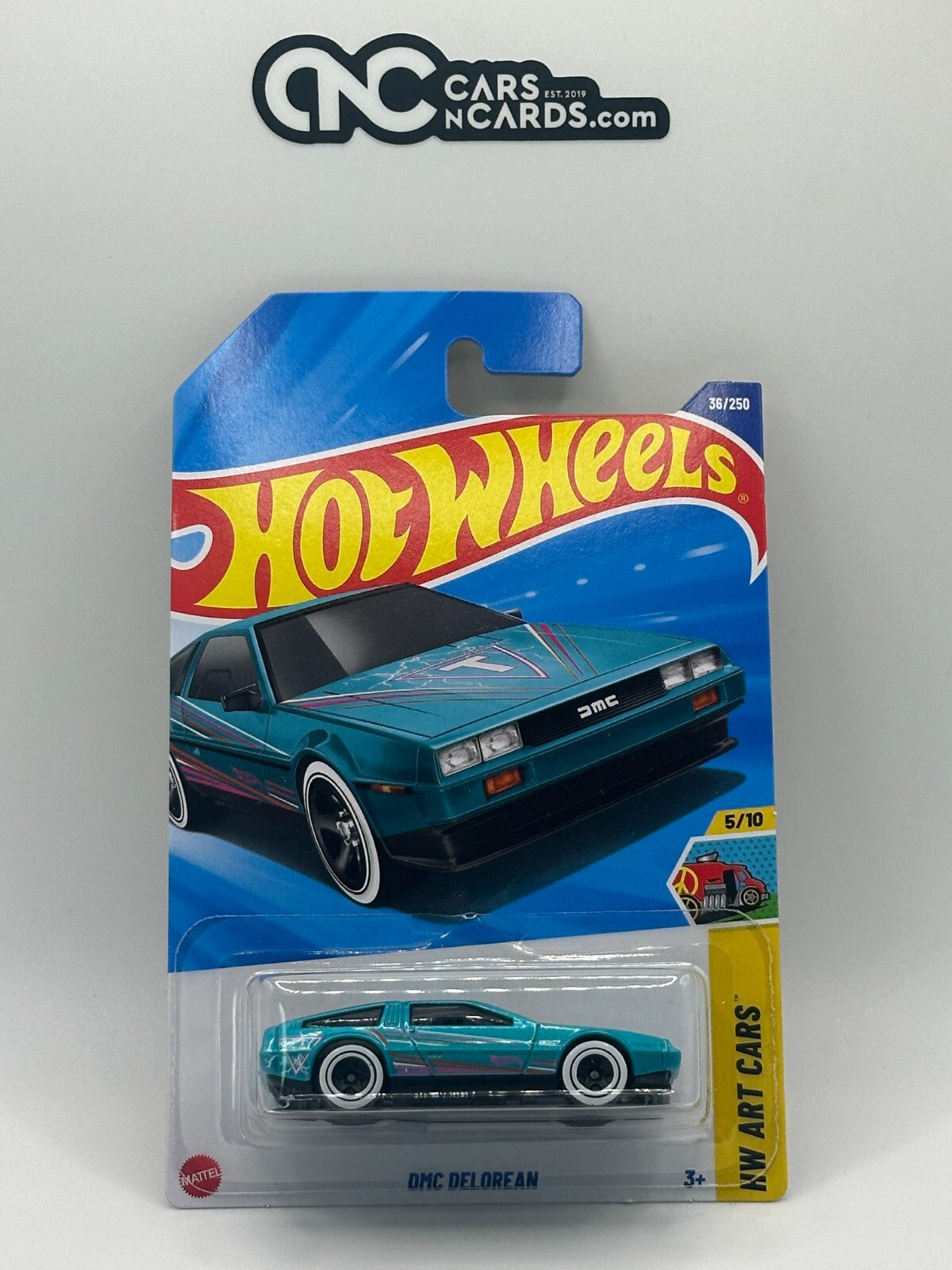 2025 Hot Wheels HW Art Cars 5/10 DMC Delorean Blue