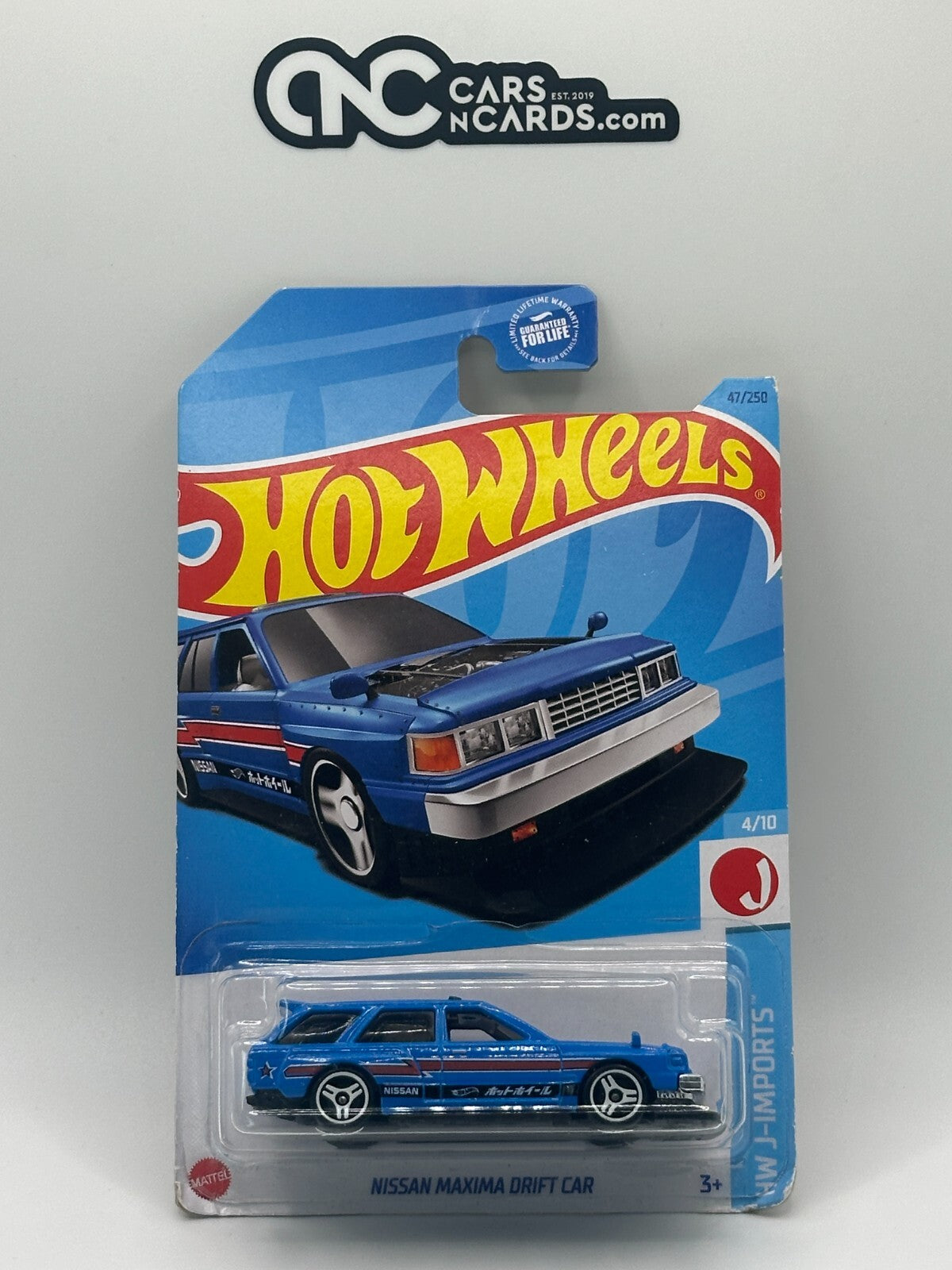 2023 Hot Wheels HW Wagons #4/5 Nissan Maxima Drift Car Blue (Card Damage)