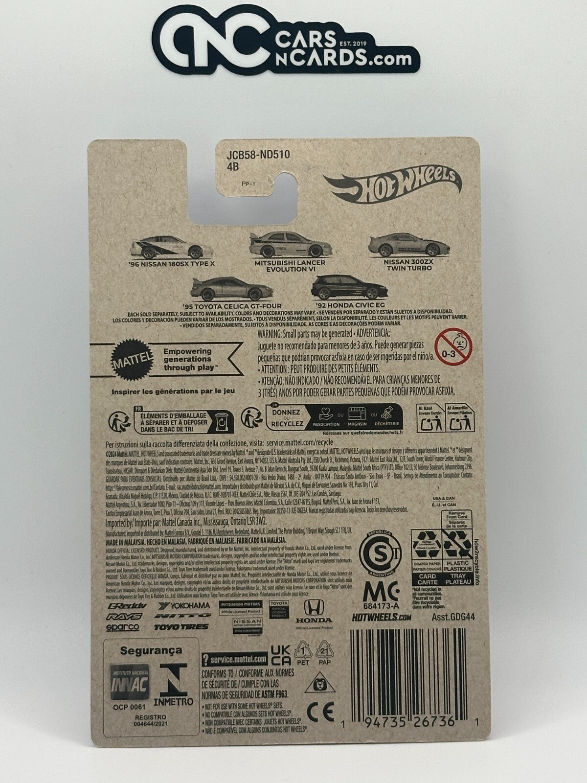 2024 Hot Wheels Silver Series 90s Street Scene Mitsubishi Lancer Evolution VI
