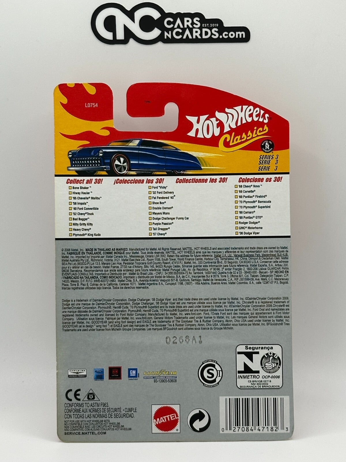 2007 Hot Wheels Classics Series 3 #26/30 Orange '69 Camaro Red Line