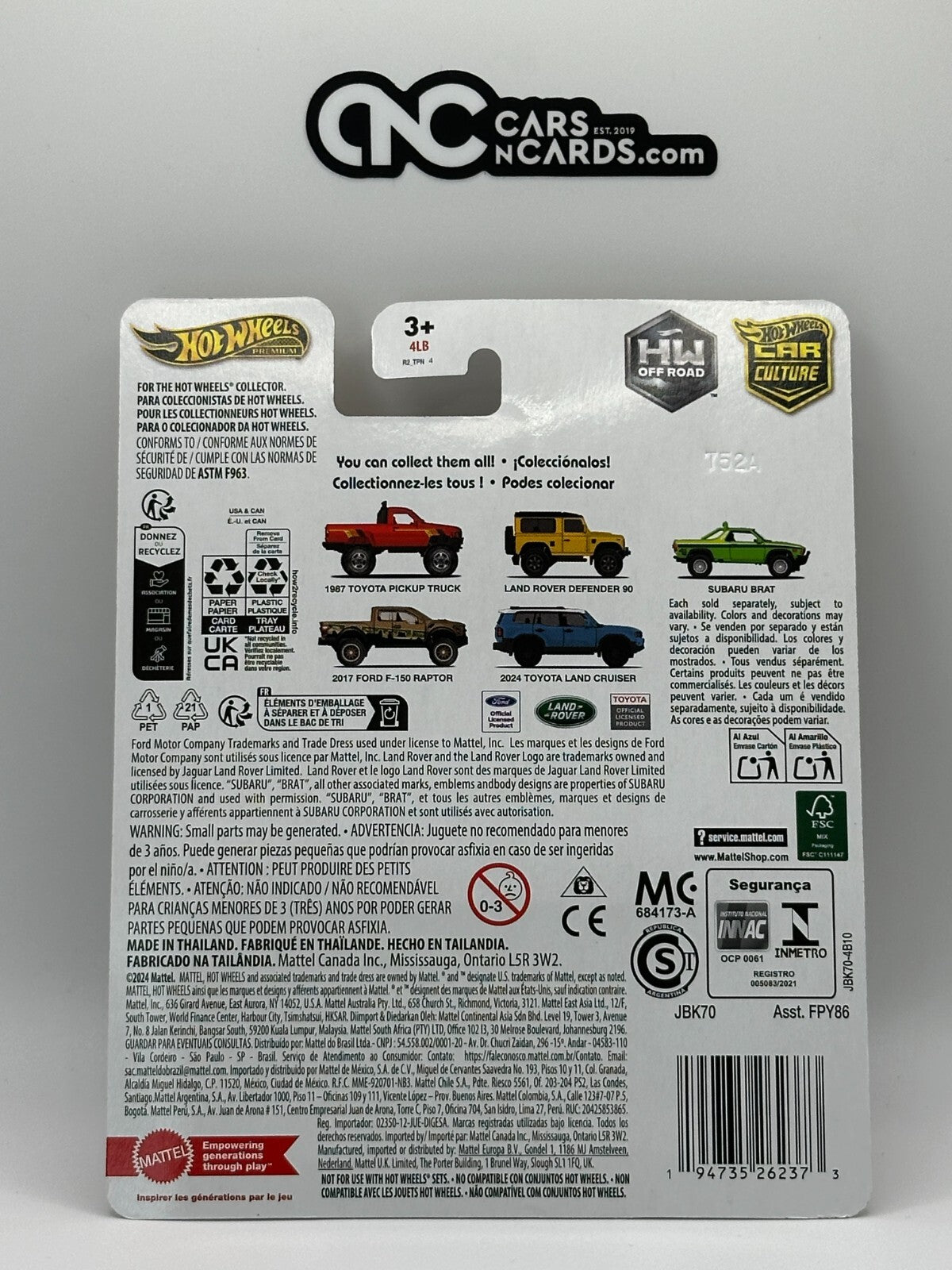 2025 Hot Wheels Premium Car Culture HW Off Road 2017 Ford Raptor