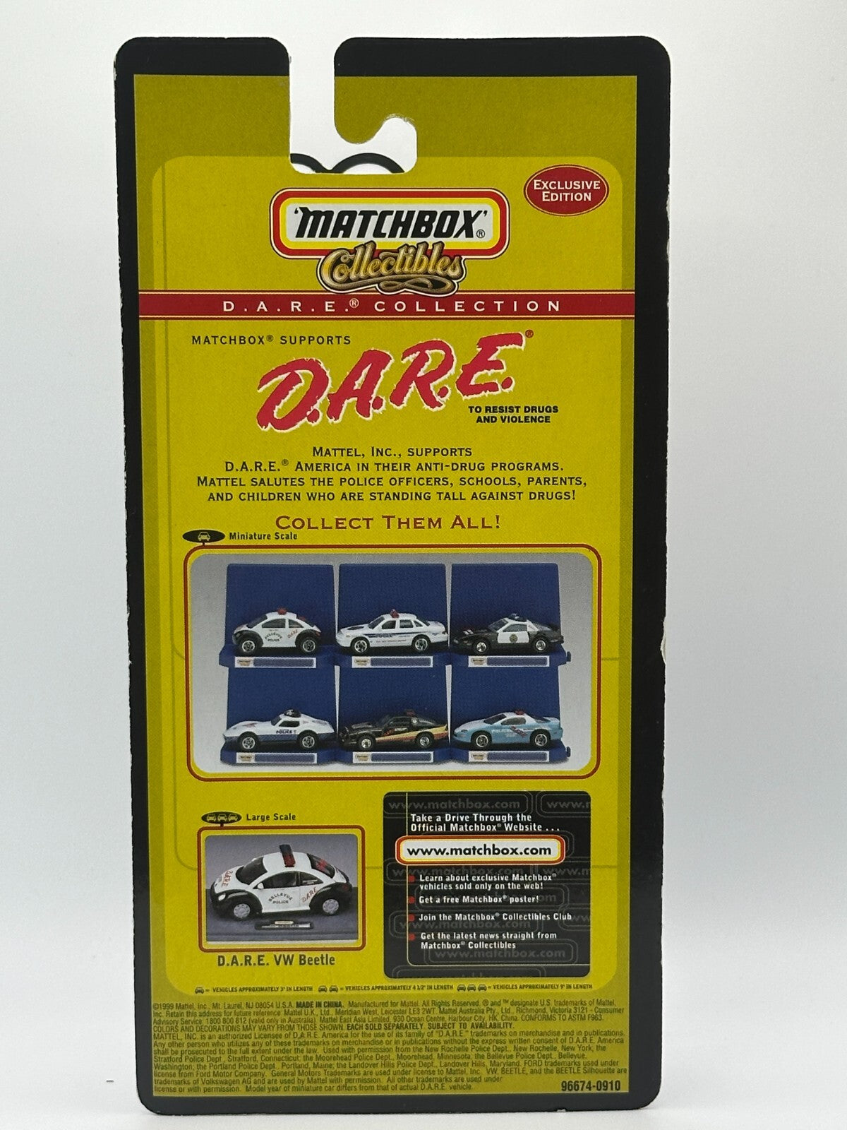 1999 Matchbox Collectibles D.A.R.E Collection Landover Police Crown Victoria