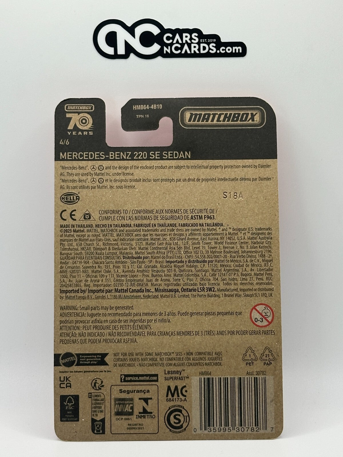 2023 Matchbox Target Exclusive Mercedes-Benz 220 SE Sedan
