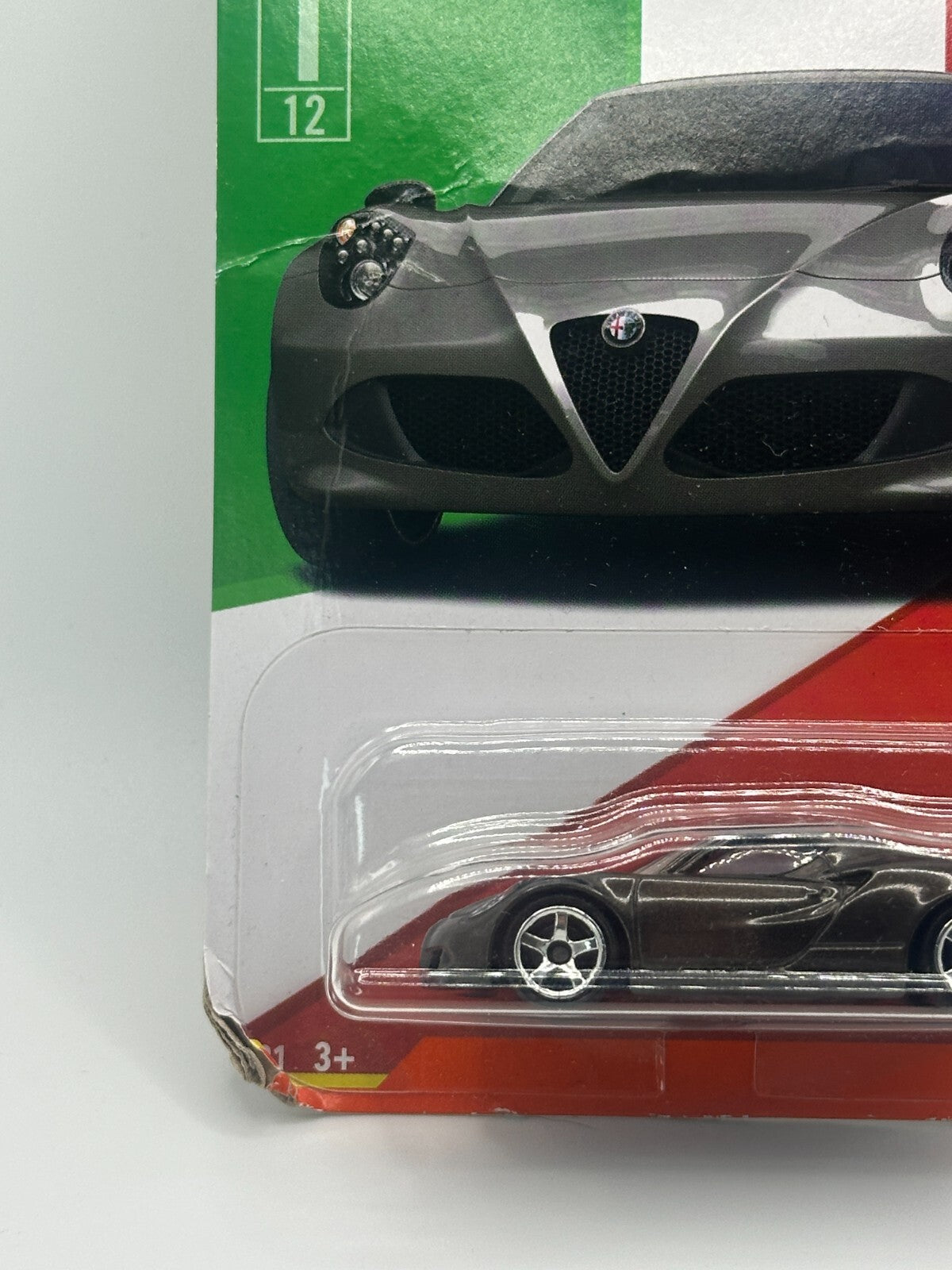 2021 Matchbox Italy Series 1/12 Alfa Romeo 4C (Card Damage)