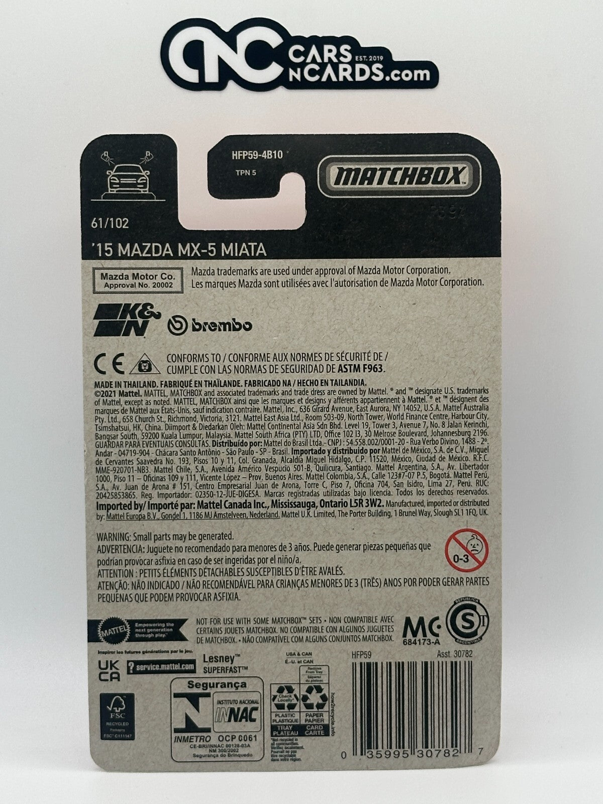 2022 Matchbox '15 Mazda MX-5 Miata 61/102