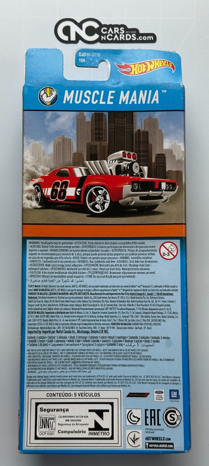 2016 Hot Wheels Muscle Mania 5 Pack Nomad/Mustang/Impala