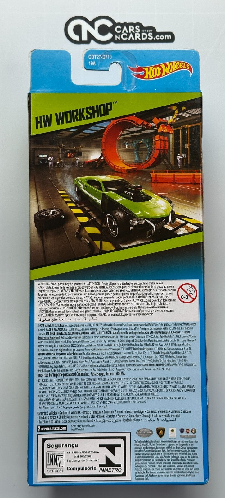 2015 Hot Wheels HW Workshop HW Exotics 5 Pagani/Lamborghini/Porsche/Lotus