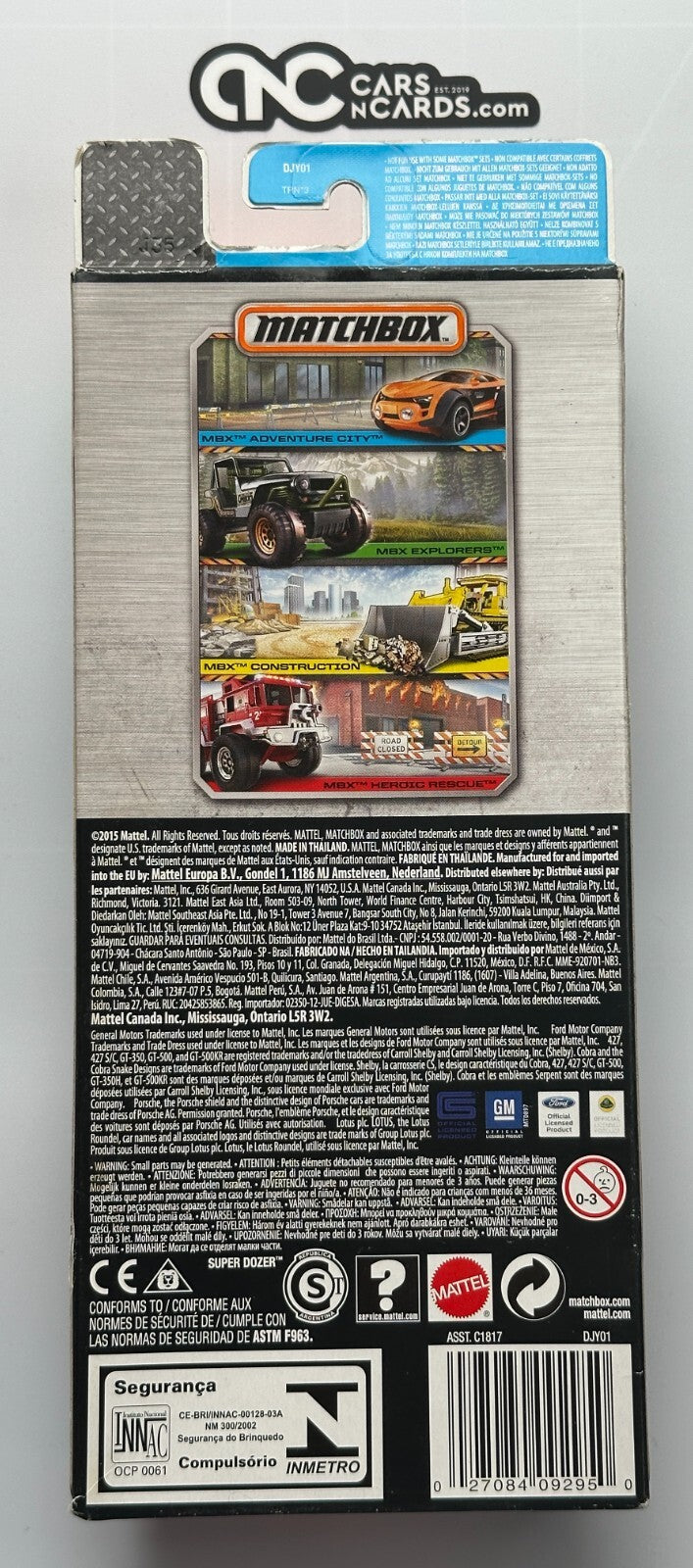 2015 Matchbox Exotics 5 Packs Ford GT/ Ford Cobra/ Lotus/ Porsche/ Corvette